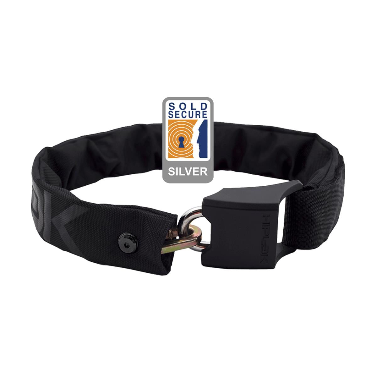 Hiplok ORIGINAL V1.5 Wearable Chain Lock 8mm x 90cm | Power2Cycle waist 24 | Power2Cycle44 inches (Silver Sold Secure) | Power2Cycle BLACK 8MM X 90CM