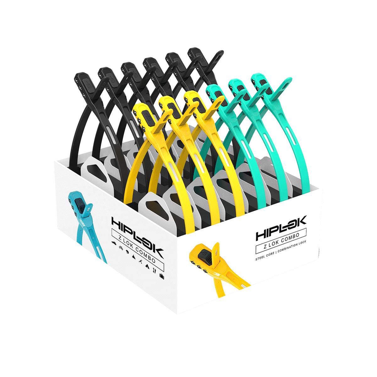 Hiplok Z | Power2CycleLok Combo Armoured Reuseable Tie (Box Of 12) | Power2Cycle 40CM