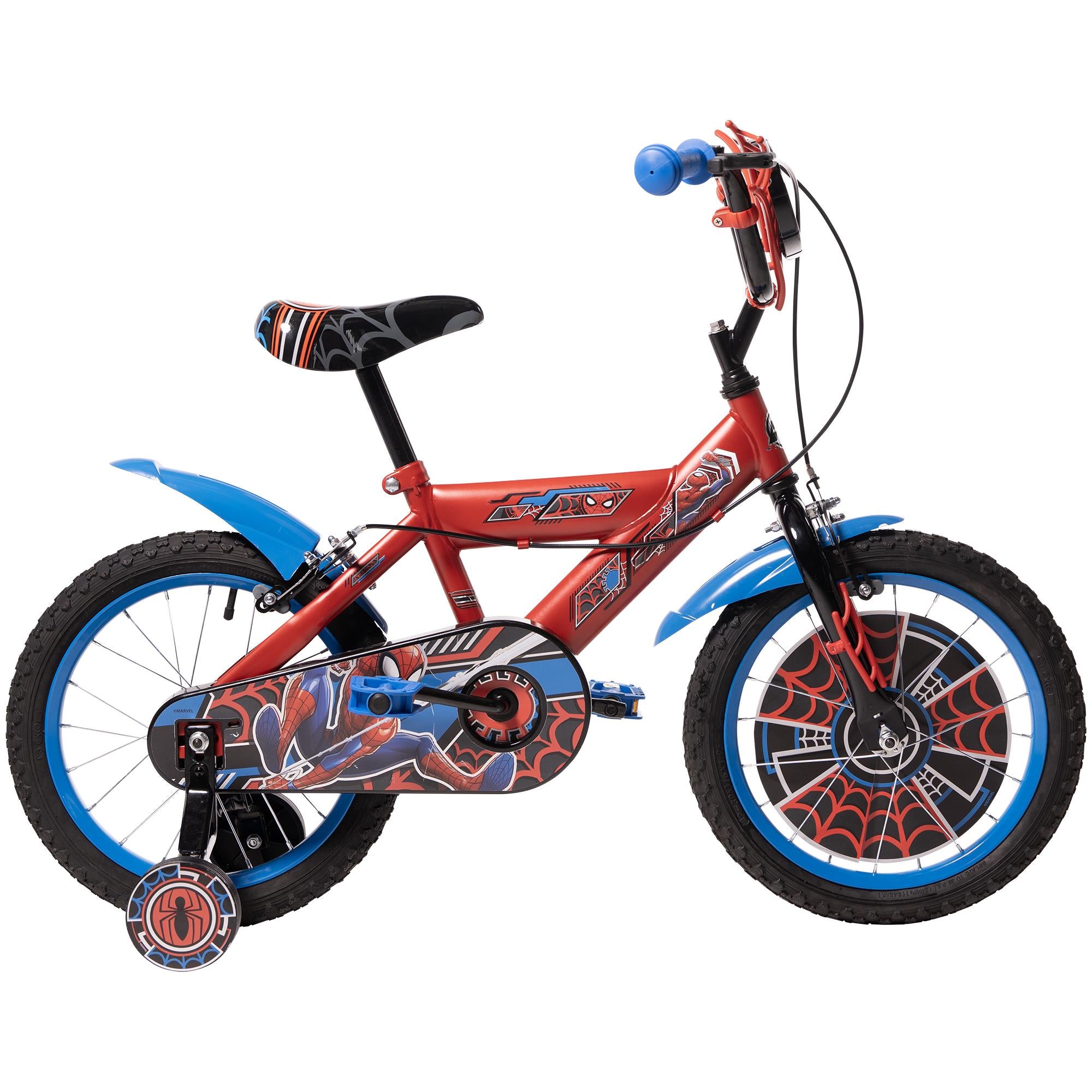 Huffy Marvel Spider | Power2CycleMan 16" Kids Bike | Power2Cycle RED 16"