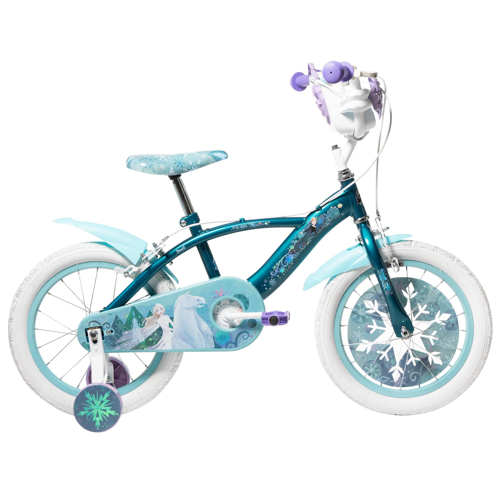 Huffy Disney Frozen 16" Kids Bike | Power2Cycle PURPLE/GREEN 16"