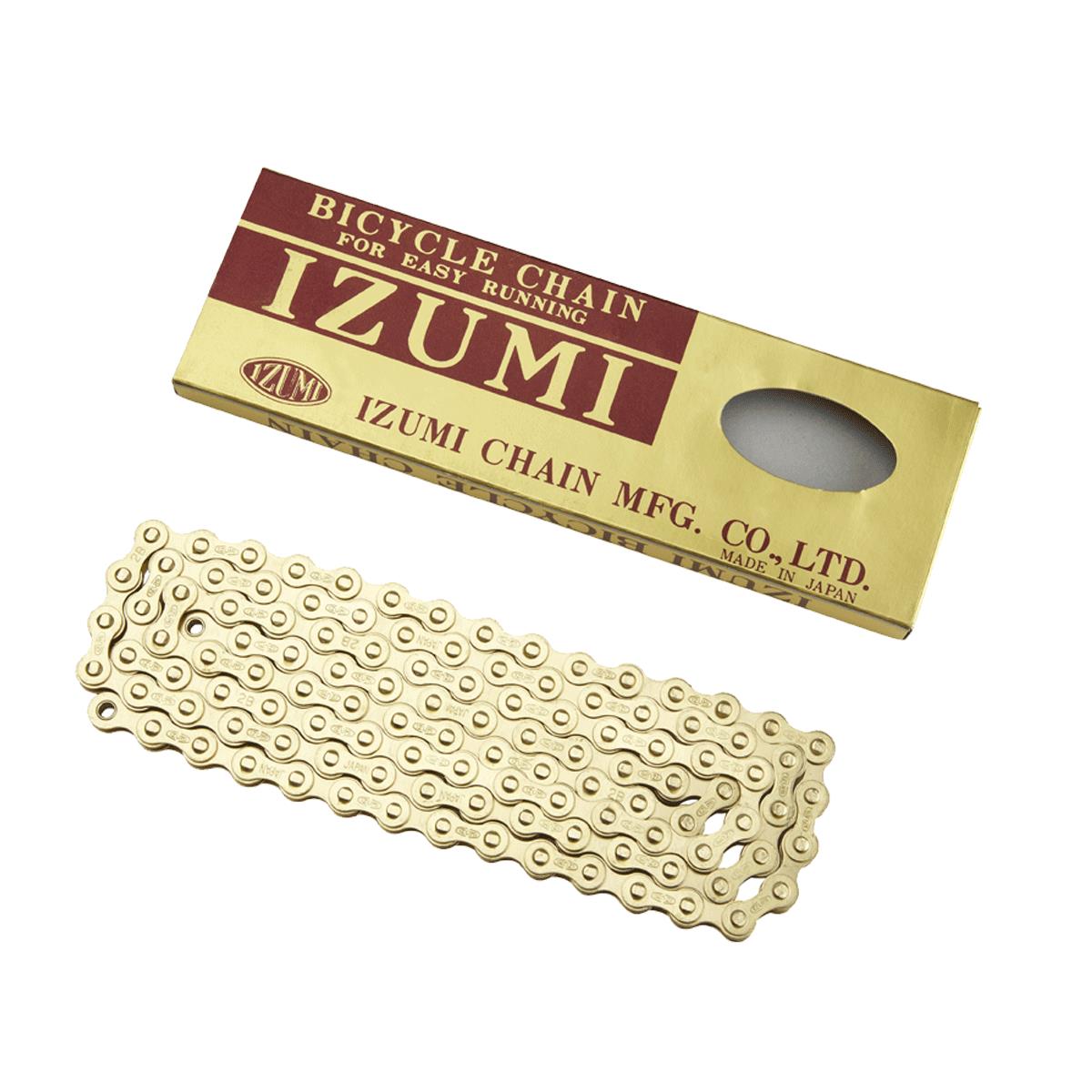 "Izumi ES410 GP 1/2" X 1/18" Track Chain Gold | Power2Cycle GOLD 1/2" X 1/8""
