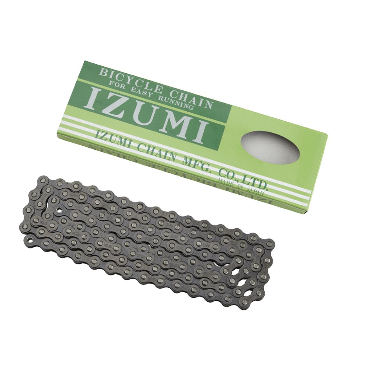 "Izumi ES410 1/2" X 1/18" Track Chain Black | Power2Cycle BLACK 1/2" X 1/8""