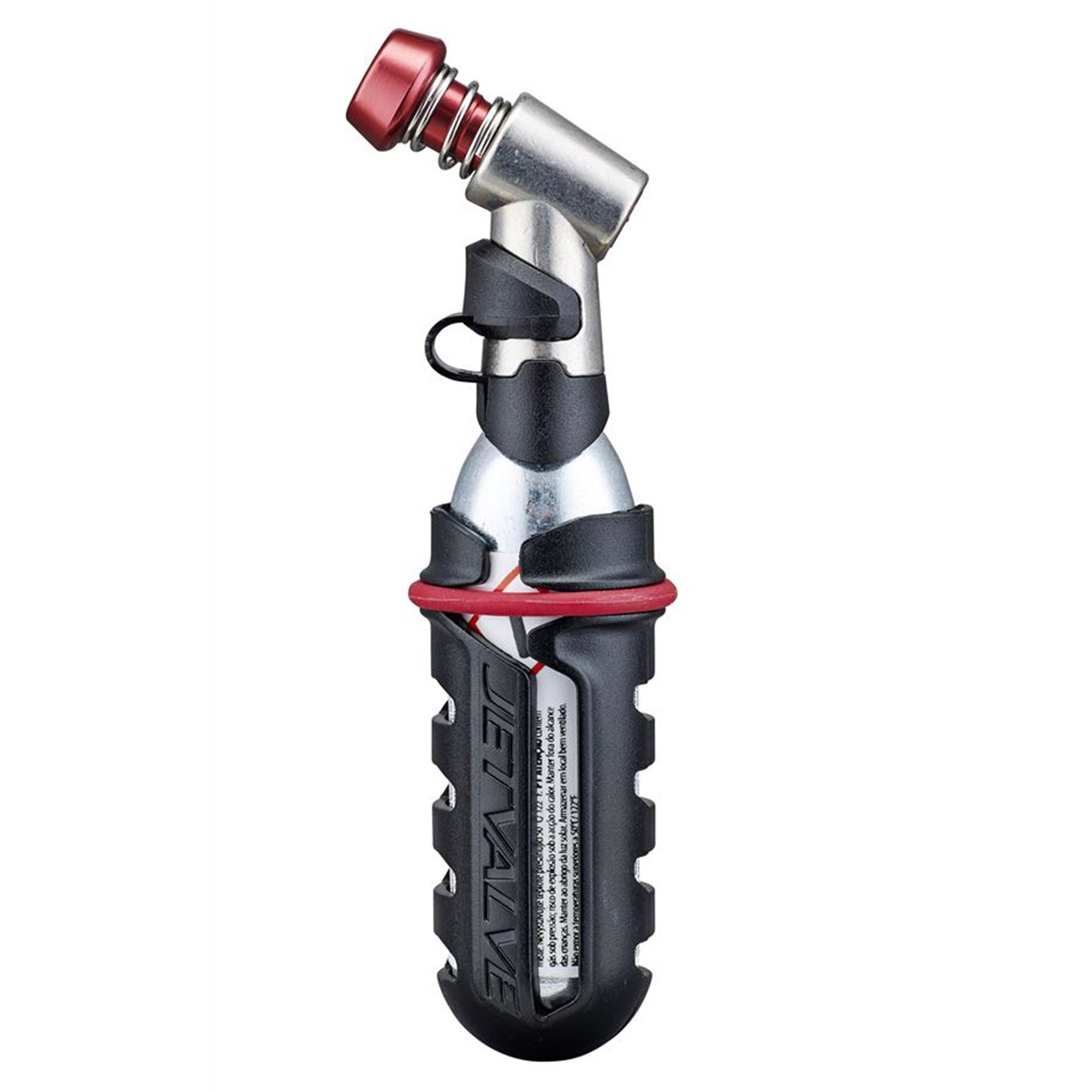 Wedtite Jetvalve Co2 Inflator (Head/Cylinder/Sleeve) 2021 | Power2Cycle BLACK