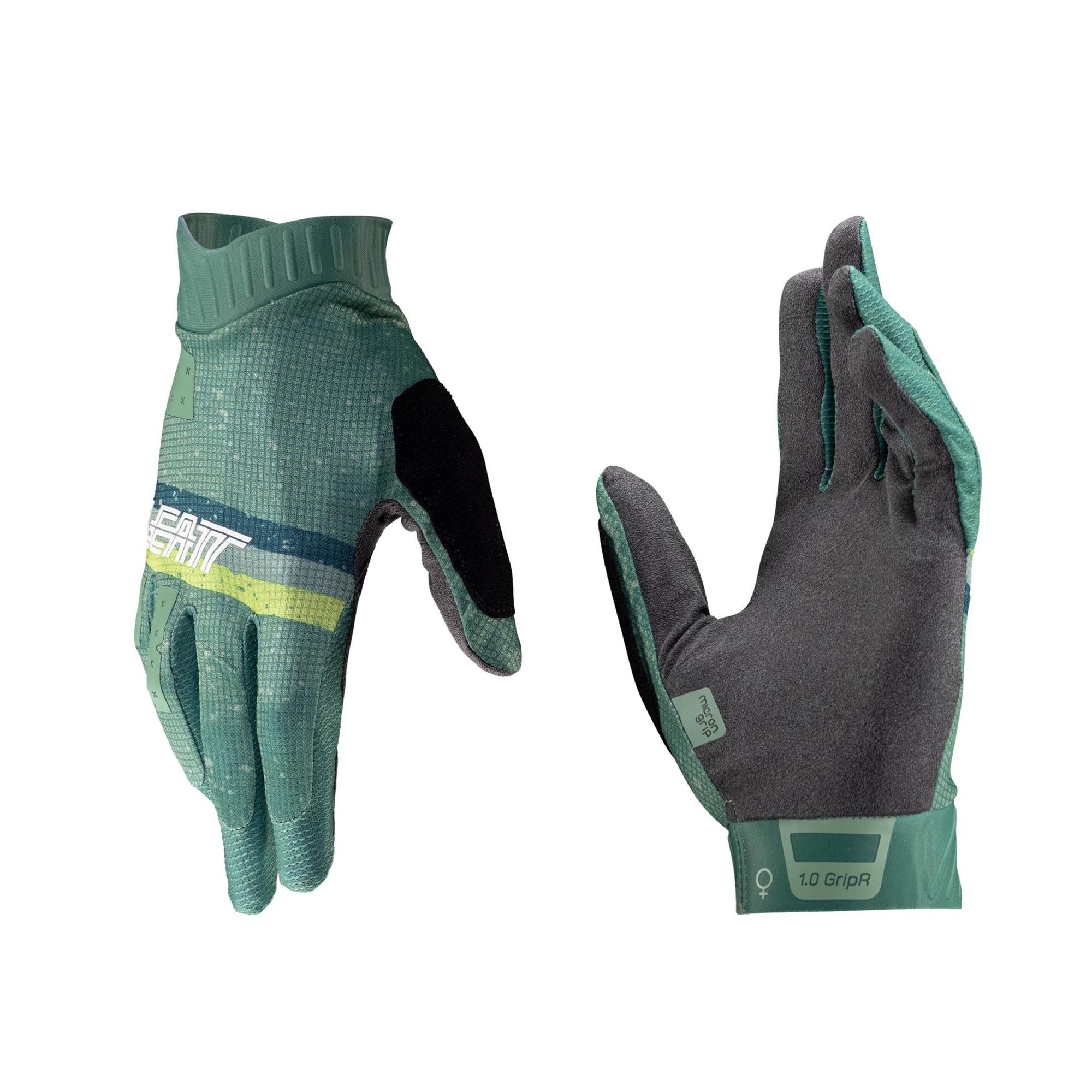 Leatt Women's GripR MTB 1.0 Glove 2025: LAGOON S