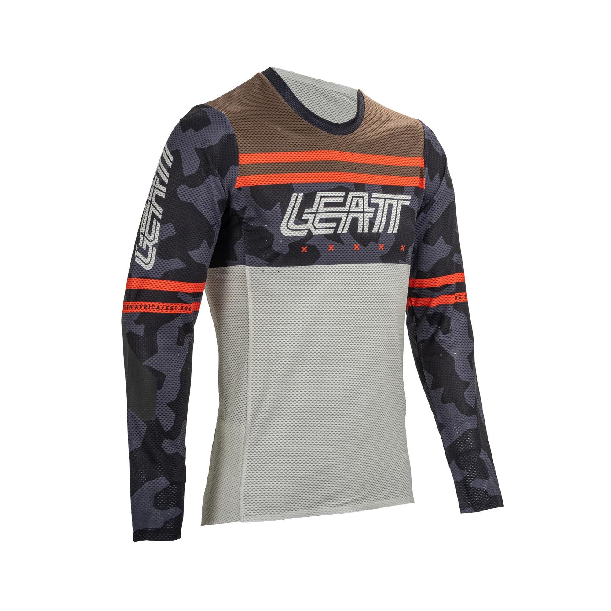 Leatt Gravity 4.0 MTB Jersey 2025: BLACK M