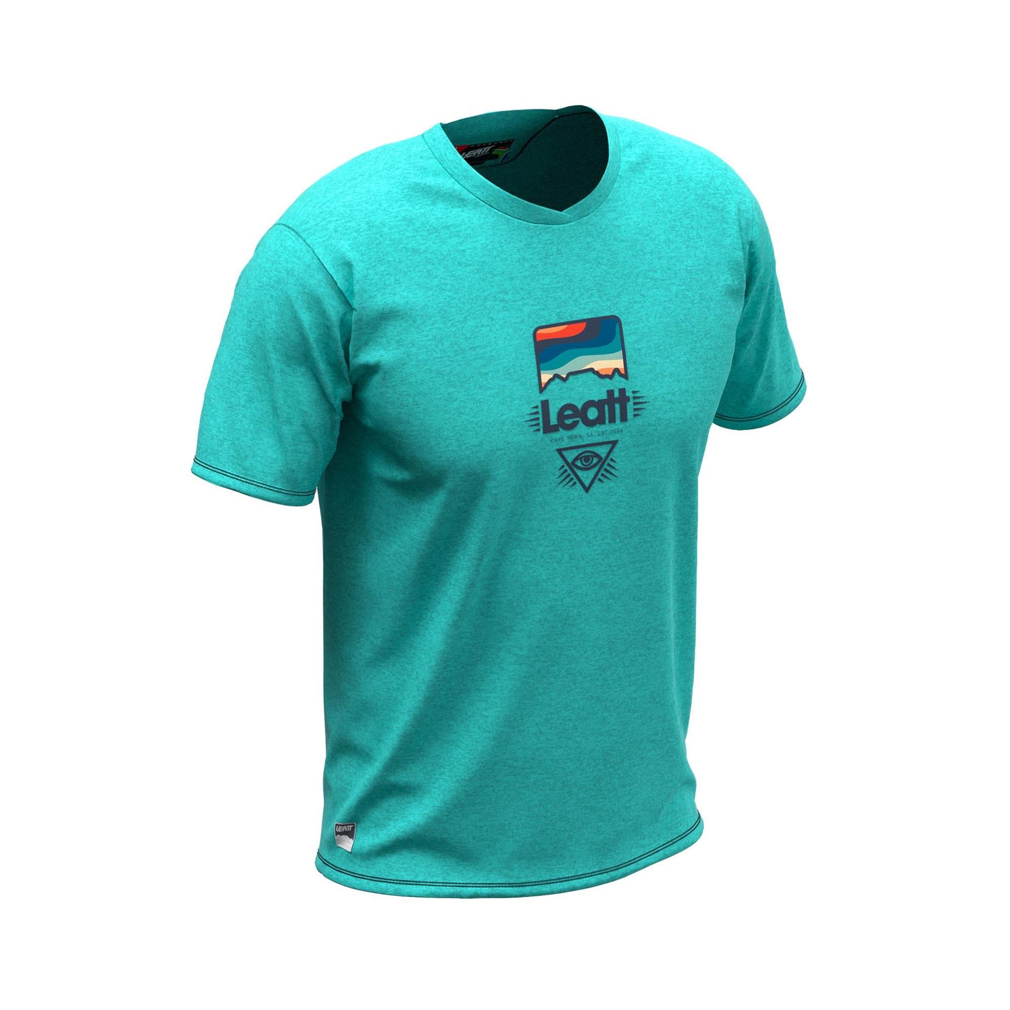 Leatt MTB Shirt Youth AllMtn 2.0: AQUA M
