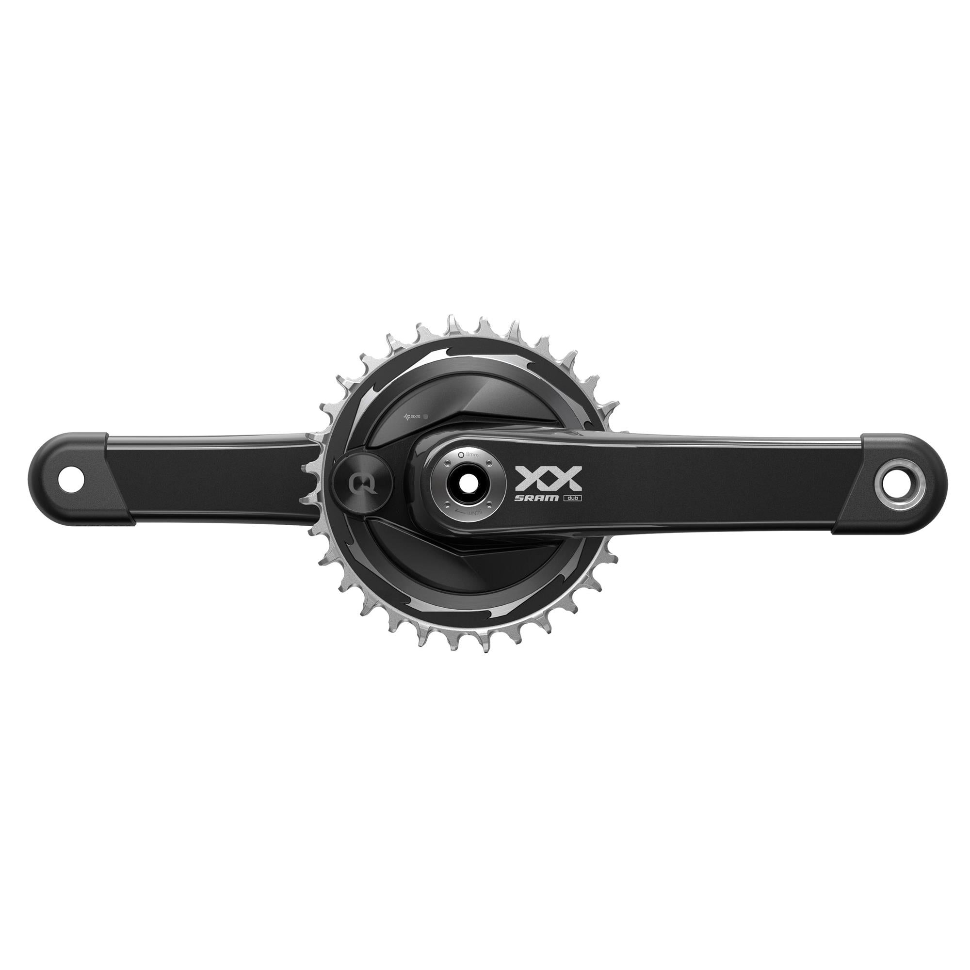 SRAM Crankset Powermeter XX Eagle Spider Q174 55mm Chainline Dub MTB Wide Black 32T T | Power2CycleType (BB Not Included) 2023 | Power2Cycle BLACK