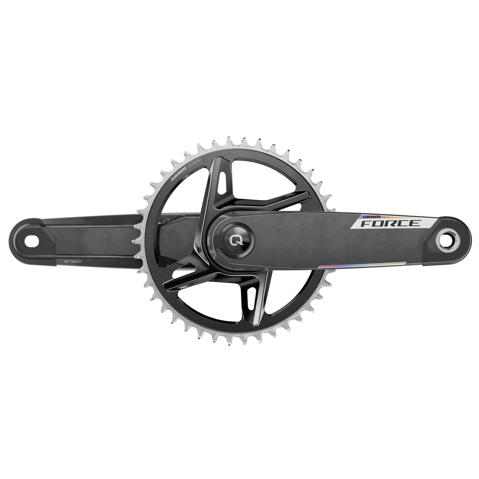SRAM Crankset w/Power meter spindle FORCE AXS 1x XPLR DUB WIDE E1 | Power2Cycle Direct Mount 42T (BB not included) | Power2Cycle