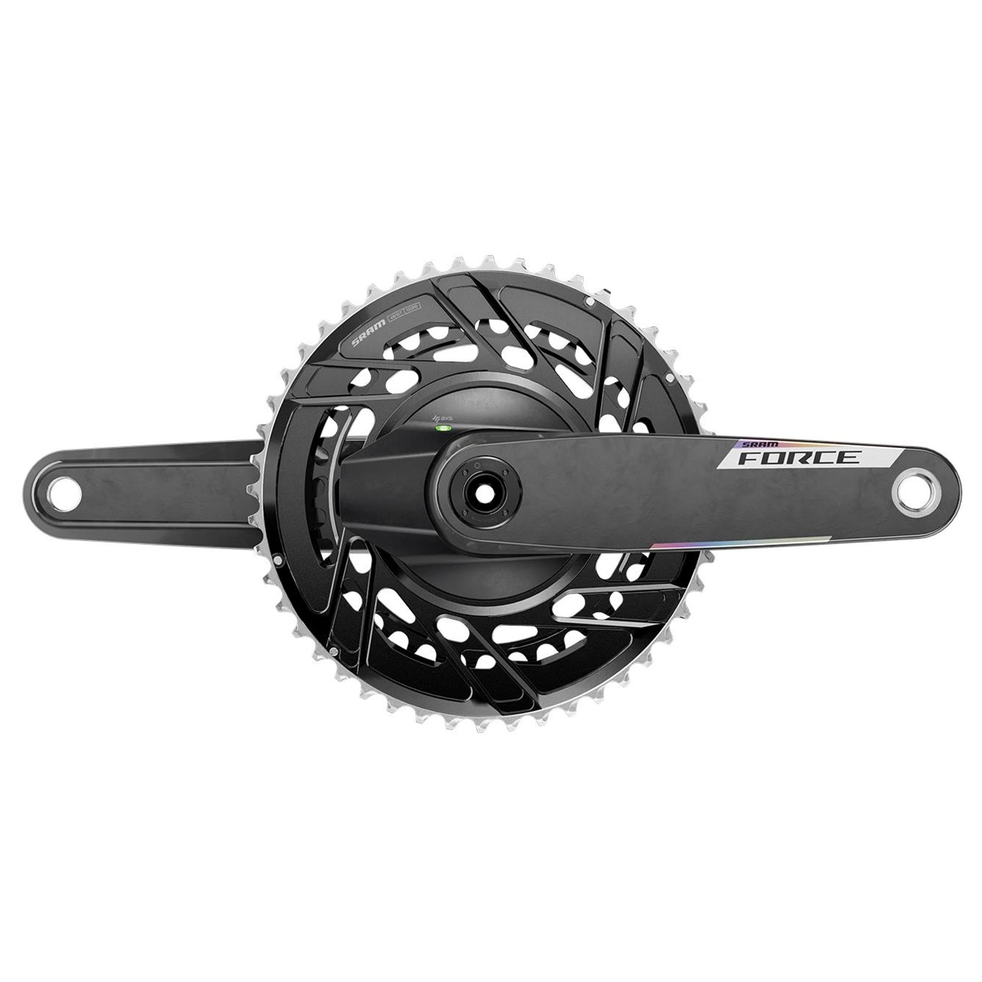 SRAM Crankset w/Power meter spider FORCE AXS E1 DUB | Power2Cycle Thread Mount (BB not included) | Power2Cycle