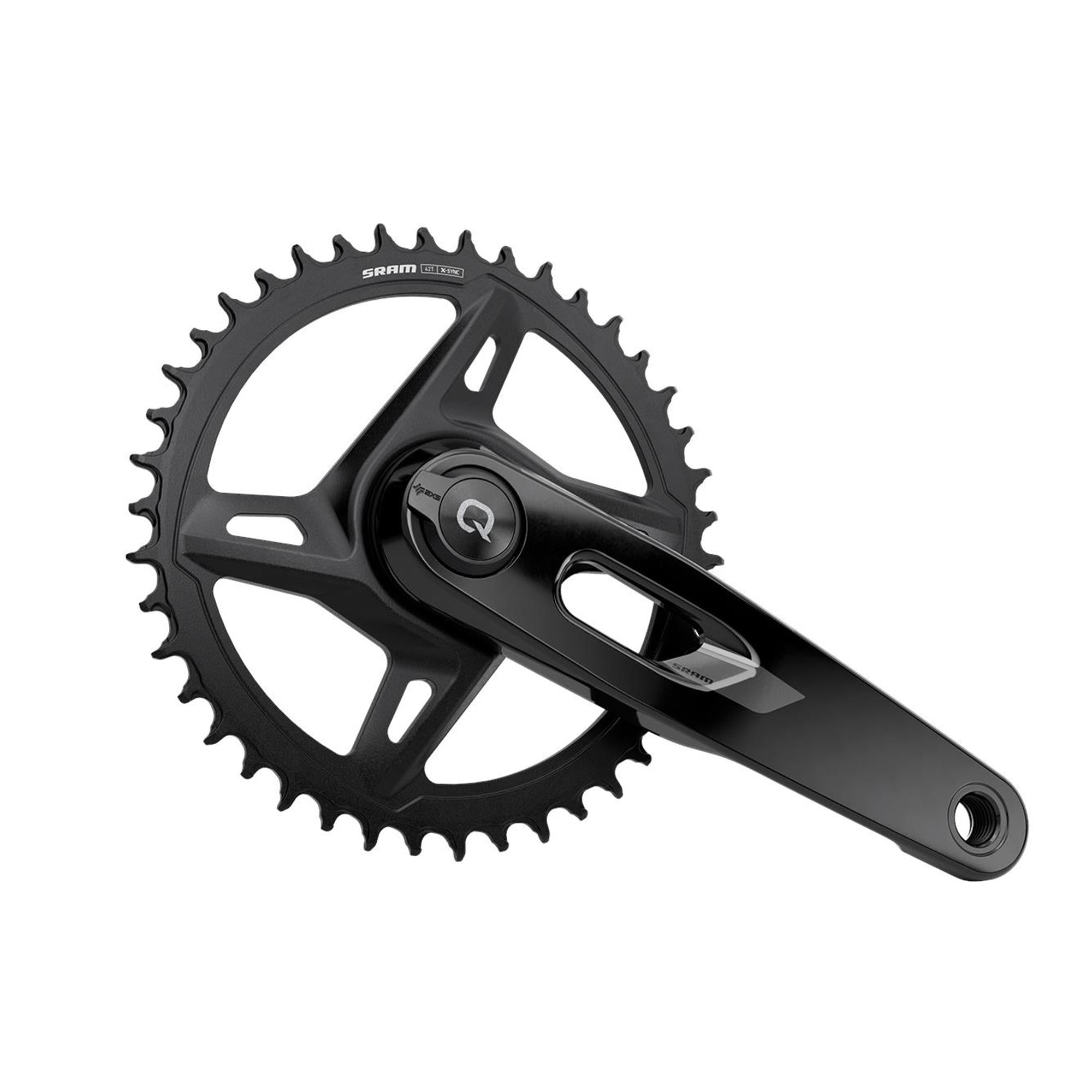 SRAM Crankset w/Power meter spindle RIVAL AXS 1x XPLR DUB WIDE E1 | Power2Cycle Direct Mount 42T (BB not included) | Power2Cycle