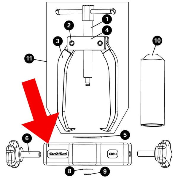 Park Tool 1195 | Power2Cycle Puller Body CBP | Power2Cycle3