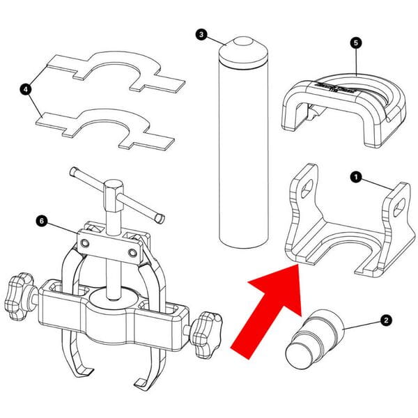Park Tool 1197 | Power2Cycle CBP | Power2Cycle5 Bearing Removal Adapter