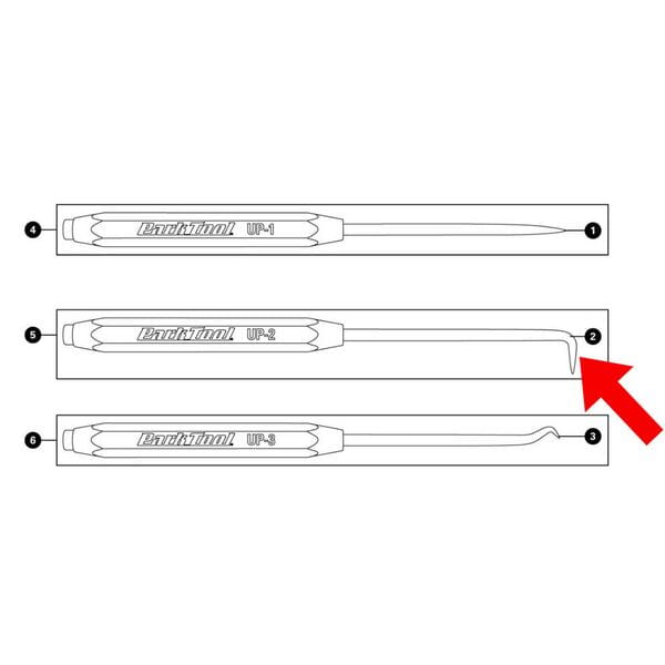 Park Tool 696 | Power2Cycle Replacement 90 degree pick insert UP | Power2Cycle2