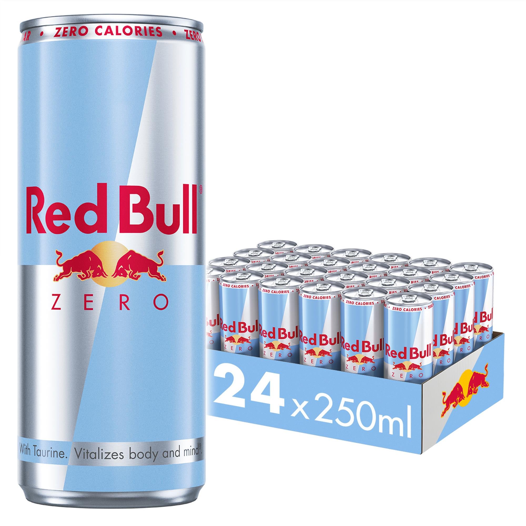 Red Bull Zero Single Can 250ml (24 Pack) | Power2Cycle BLUE 250ML