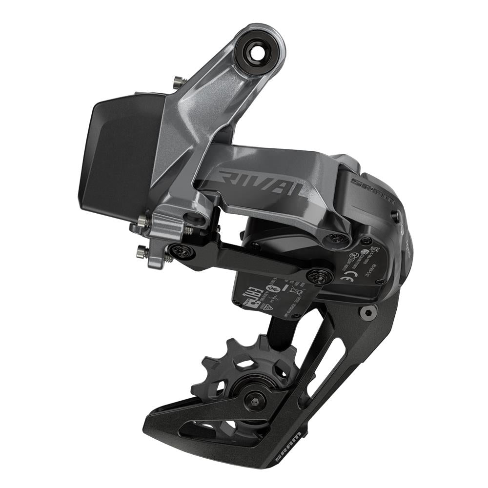 SRAM Rear Derailleur Rival XPLR Etap AXS D1 12 | Power2CycleSpeed Max 44T (Battery Not Included) | Power2Cycle BLACK 12SPD 44T