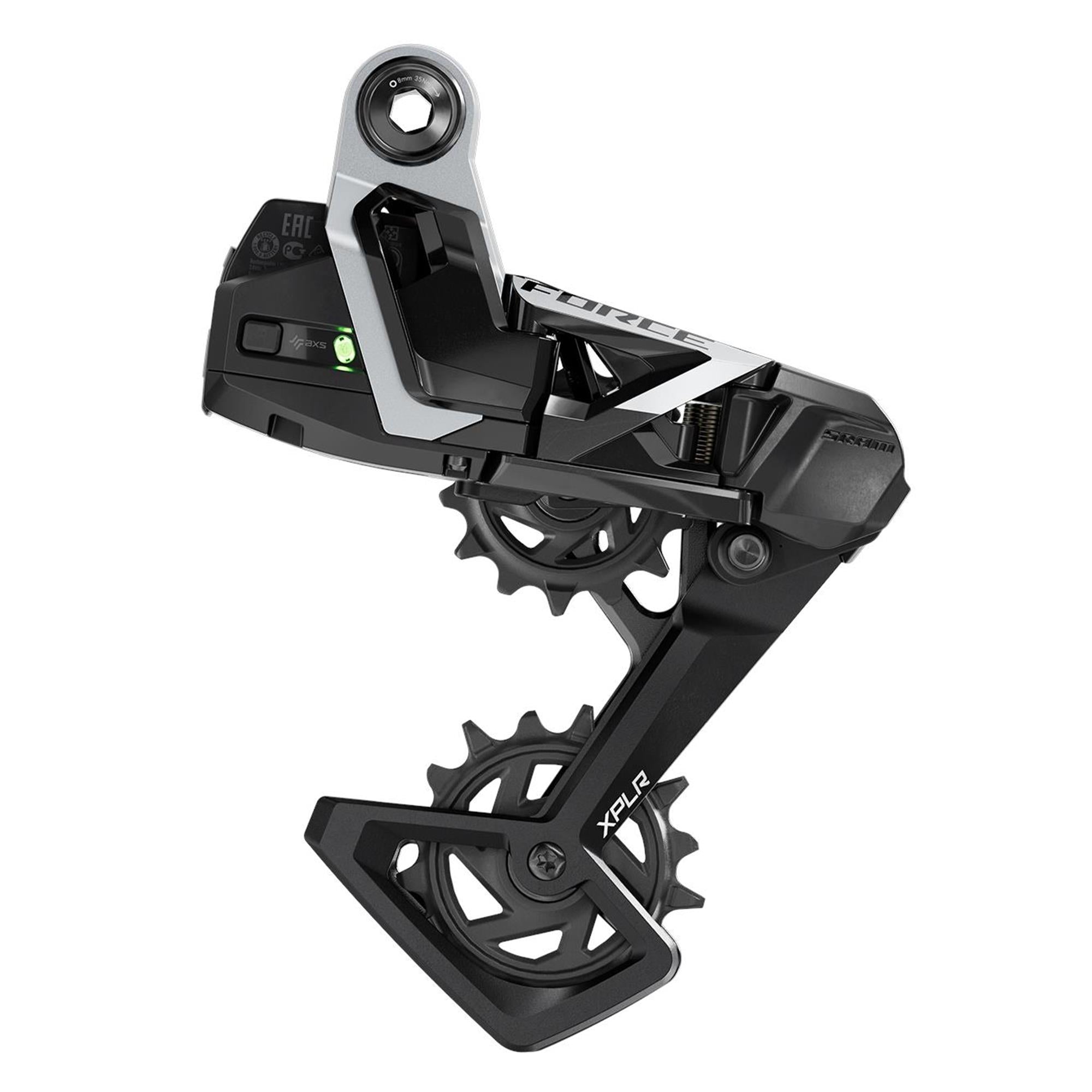SRAM Rear Derailleur Force 1X AXS XPLR E1 13 | Power2CycleSpeed Max 46T (Battery Not Included) | Power2Cycle 46T