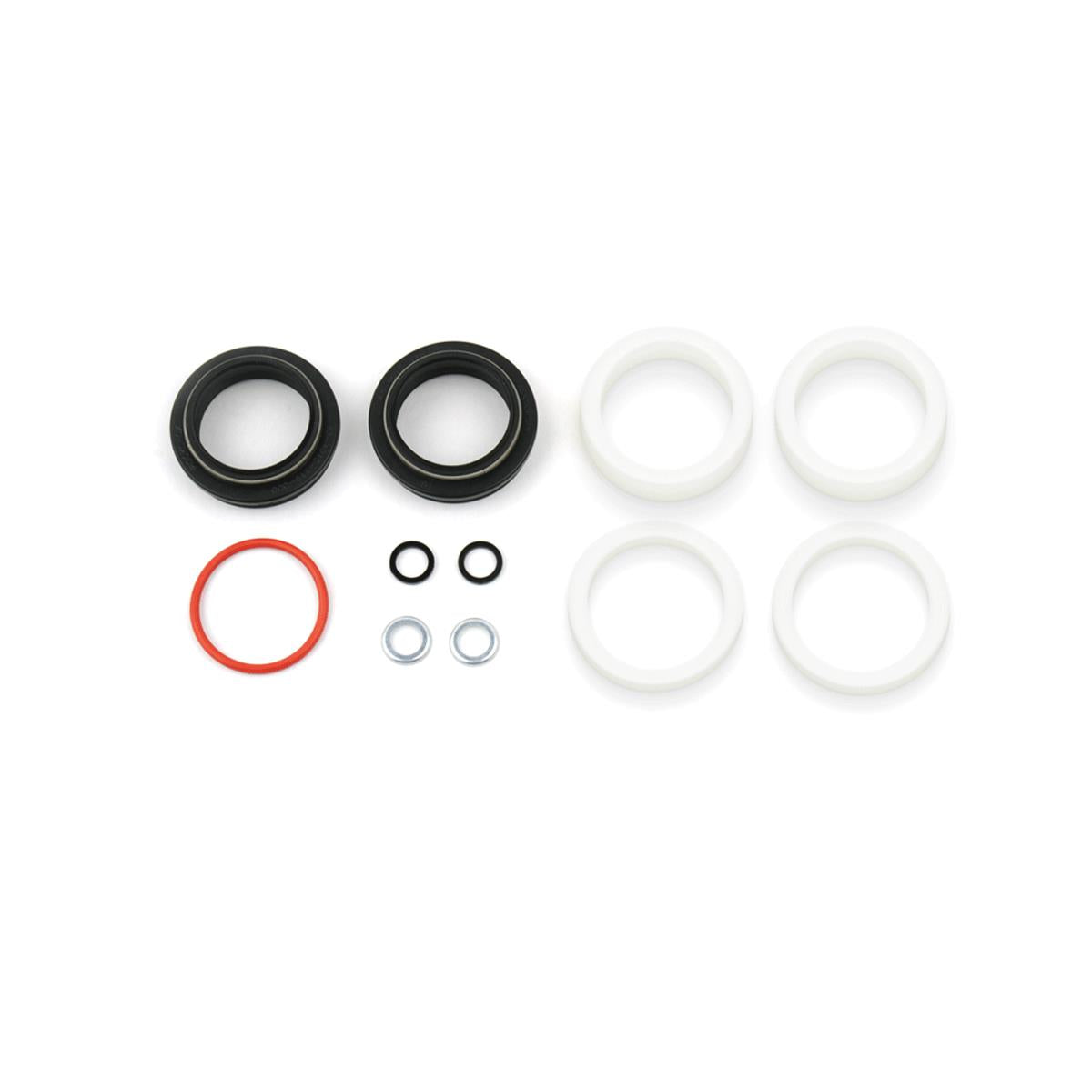 Rockshox Spare | Power2Cycle Fork Dust Wiper Upgrade Kit | Power2Cycle 32mm Black Flanged Low Friction Seals (Includes Dust Wipers, 5mm & 10mm Foam Rings) | Power2Cycle SID/Revelation/Reba/Argle/Sektor/TORA/Recon/XC32 2021 | Power2Cycle