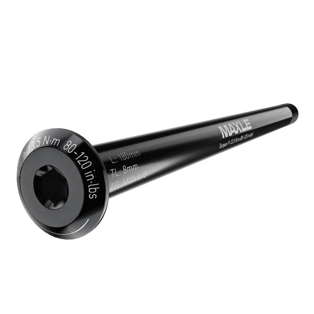 SRAM Axle Maxle Stealth Rear, Length 180mm, Thread Length 13mm, Thread Pitch M12X1.0 | Power2Cycle Boost UDH | Power2Cycle BLACK