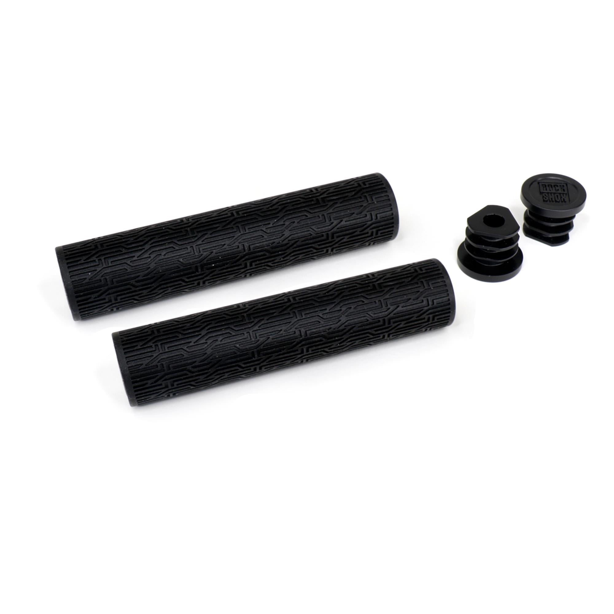 Rockshox Grips Rockshox Textured with End Plugs | Power2Cycle BLACK 135MM