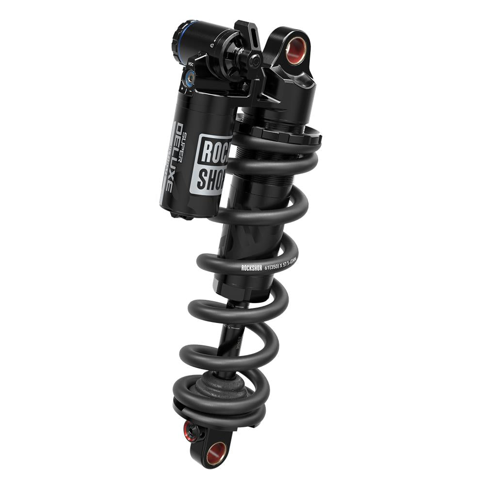 RockShox Rear Shock Super Deluxe Ultimate Coil RC2T | Power2Cycle Linearreb/Lowcomp, Adj Hydraulic Bottom Out (Spring Sold Separately) 320Lb Theshold, Standard Trunnion | Power2Cycle B1 | Power2Cycle BLACK 165X45(TR)