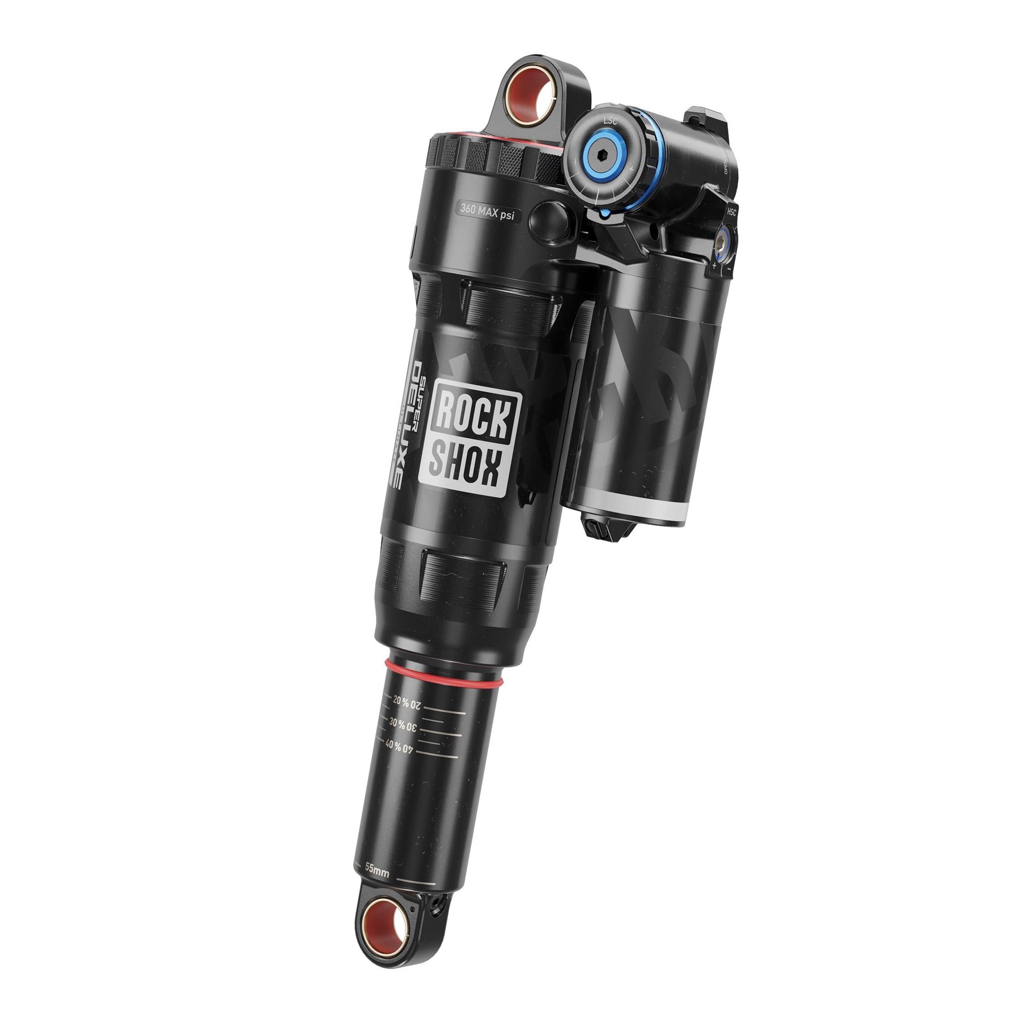 RockShox Rear Shock Super Deluxe Ultimate RC2T | Power2Cycle Standard Bearing | Power2Cycle SANTA