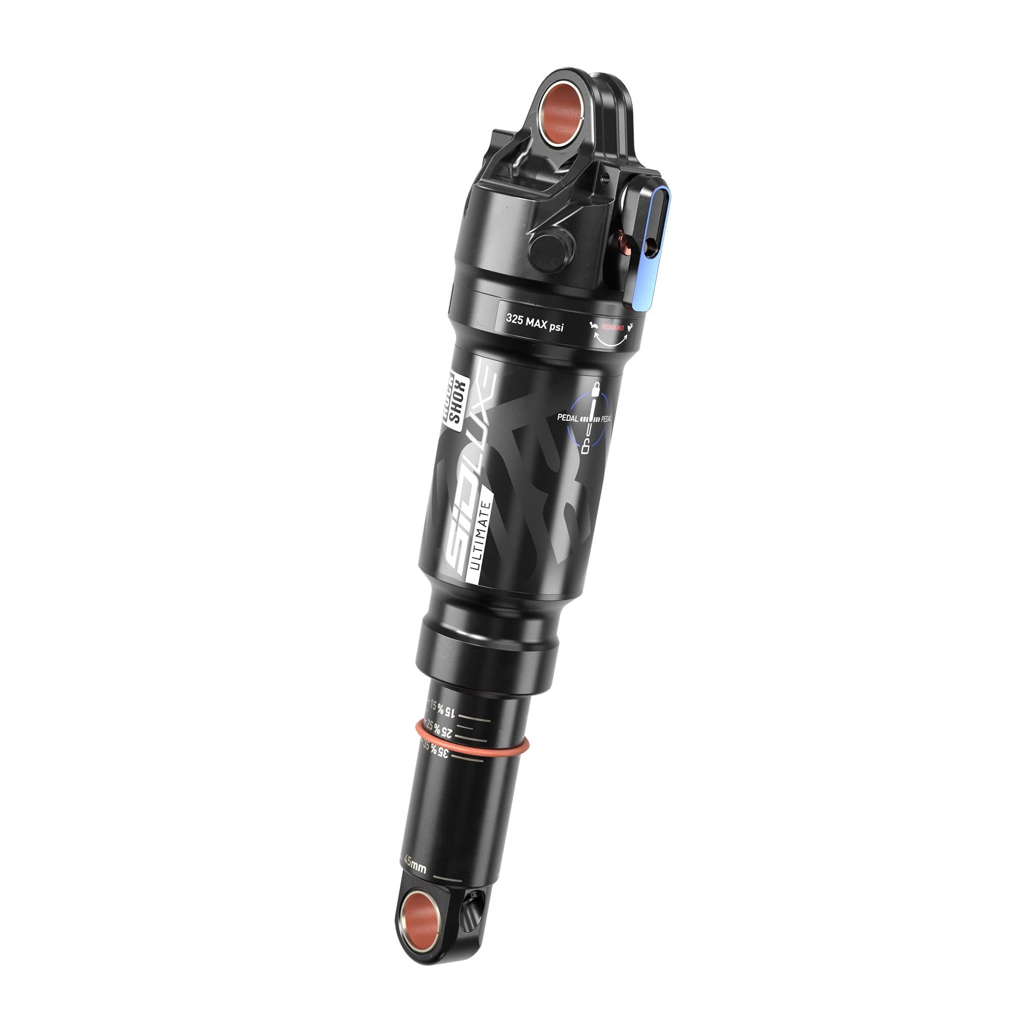 RockShox Rear Shock SIDLuxe Ultimate 3 Position Lever | Power2Cycle (190X45) SoloAir, 1 Token, Reb85/Comp30, MidMode 8, Lockout 8,StandardNoBushing(8x30,8x25) | Power2Cycle A2TransitionSpur(2020+) | Power2Cycle 190X45