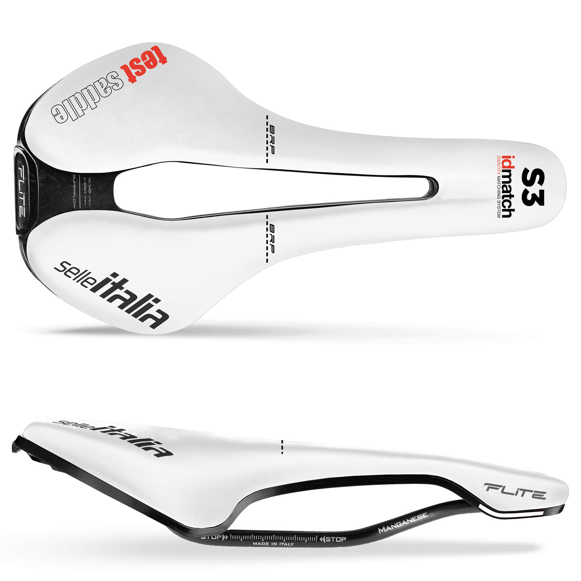 Selle Italia Flite Boost TM Superflow Test Saddle | Power2Cycle WHITE