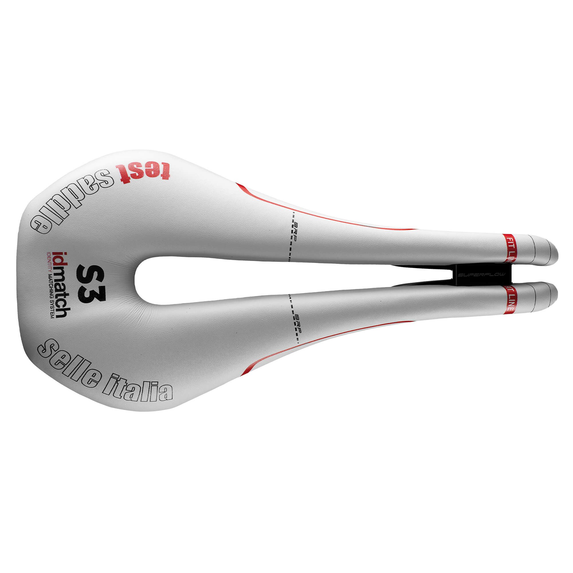 Selle Italia Novus Endurance TM Superflow Test Saddle | Power2Cycle WHITE L3