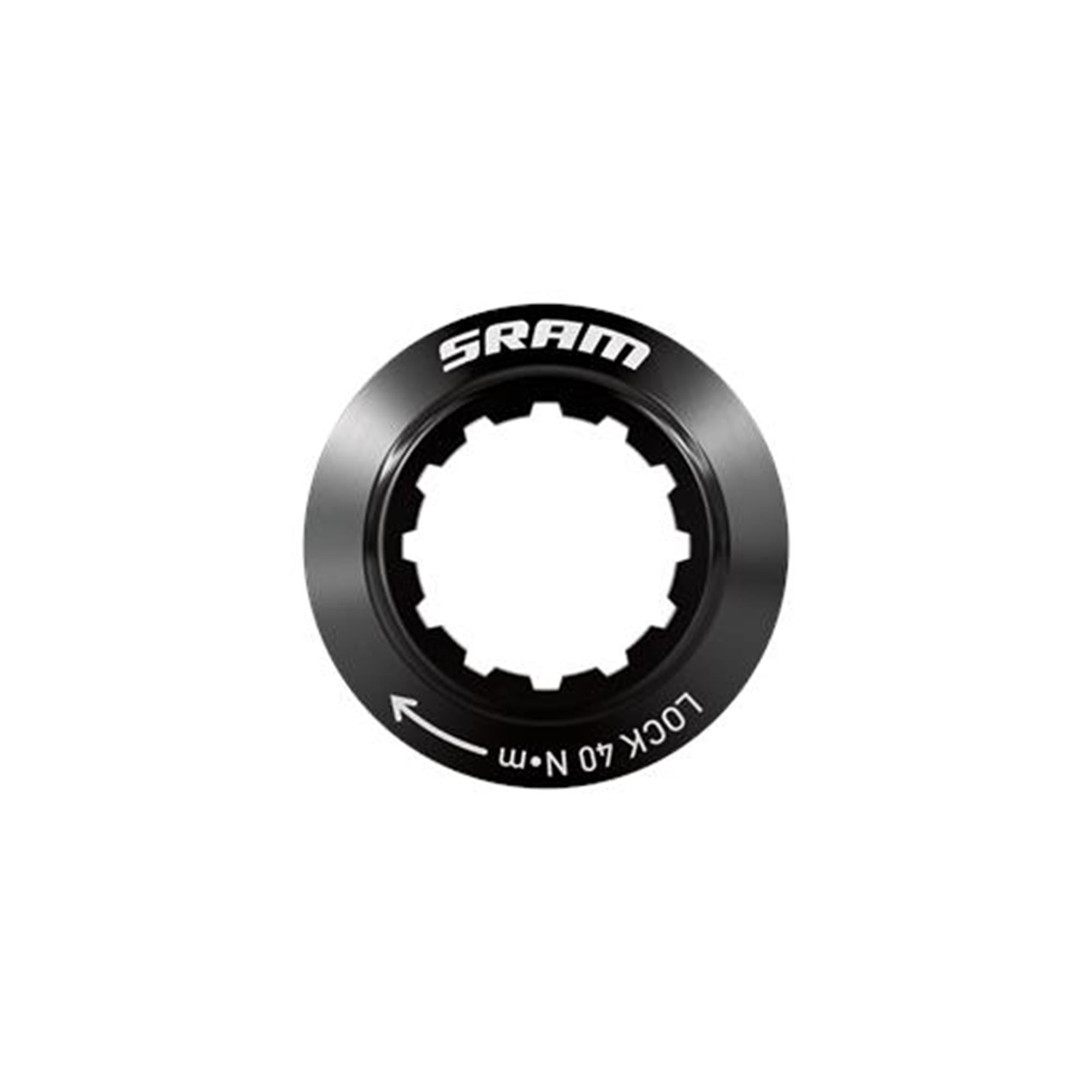 Sram Spare | Power2Cycle Hub Centerlock Rotor Disc Lockring Black Sram Logo Qty 1 2021 | Power2Cycle