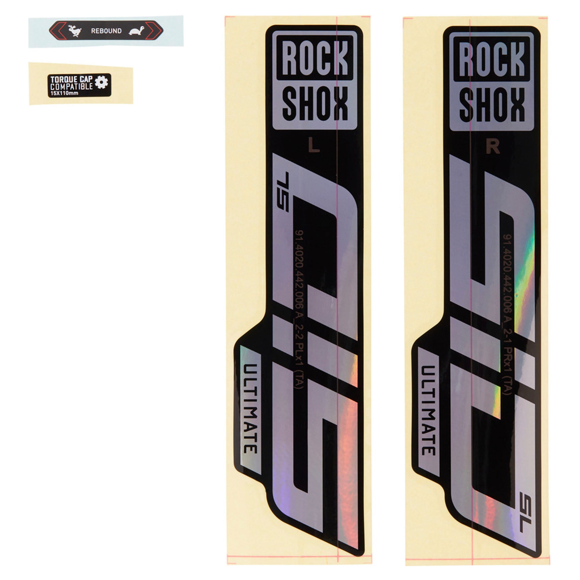 Rockshox Fork Decal Kit | Power2Cycle SID SL Ultimate 27/29 (2021) | Power2Cycle