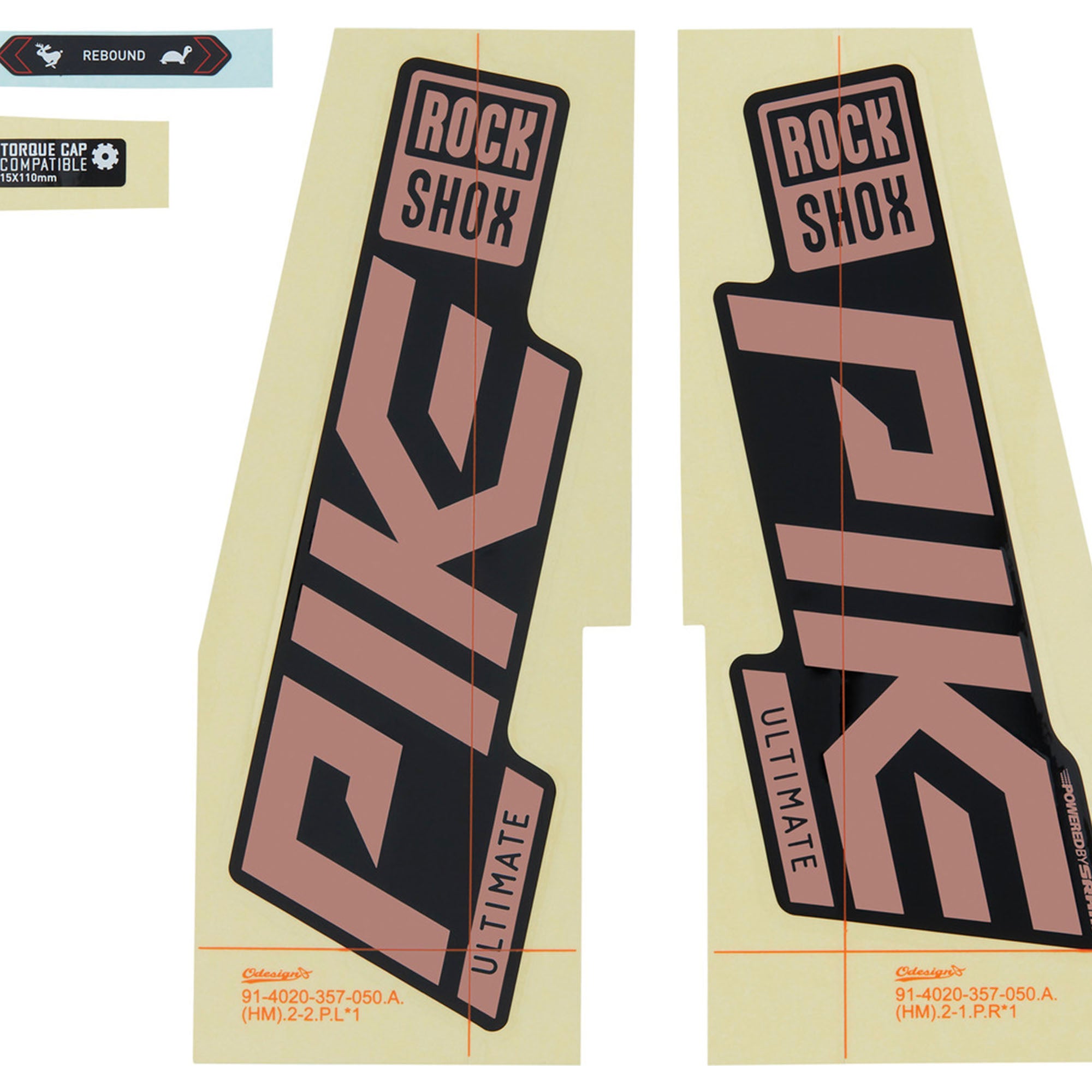 Rockshox Fork Decal Kit | Power2Cycle Pike Ultimate 27/29 (2021) | Power2Cycle