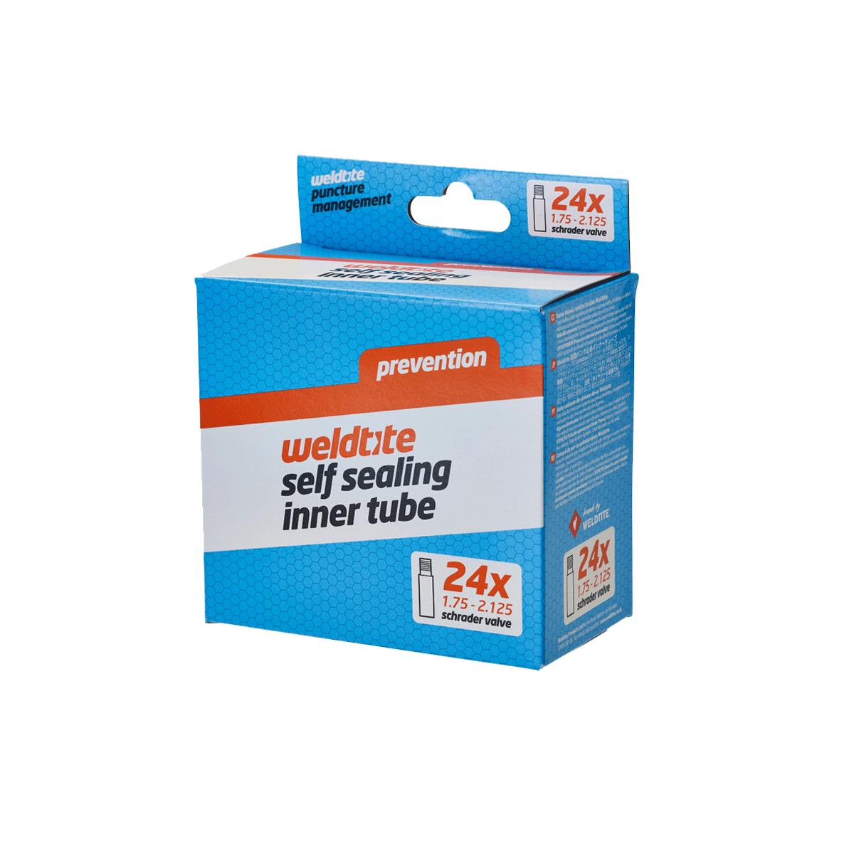 Weldtite 24" x 1.75 | Power2Cycle 2.125" Self Sealing Innertube (Schrader) | Power2Cycle | Power2Cycle24X1.75 | Power2Cycle2.125"