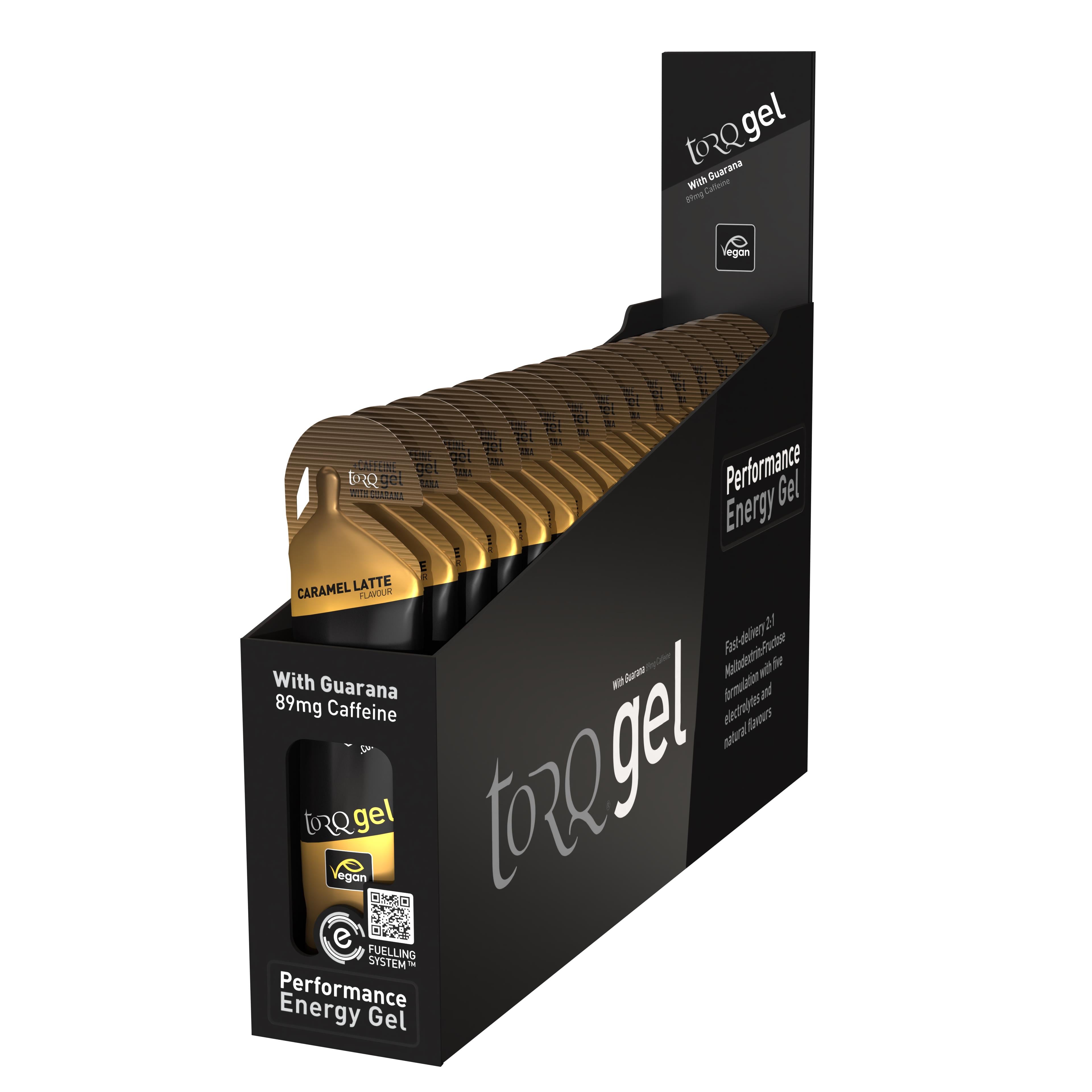 TORQ Energy Gel With Guarana | Power2Cycle Caffeinated (15x 45g) | Power2Cycle