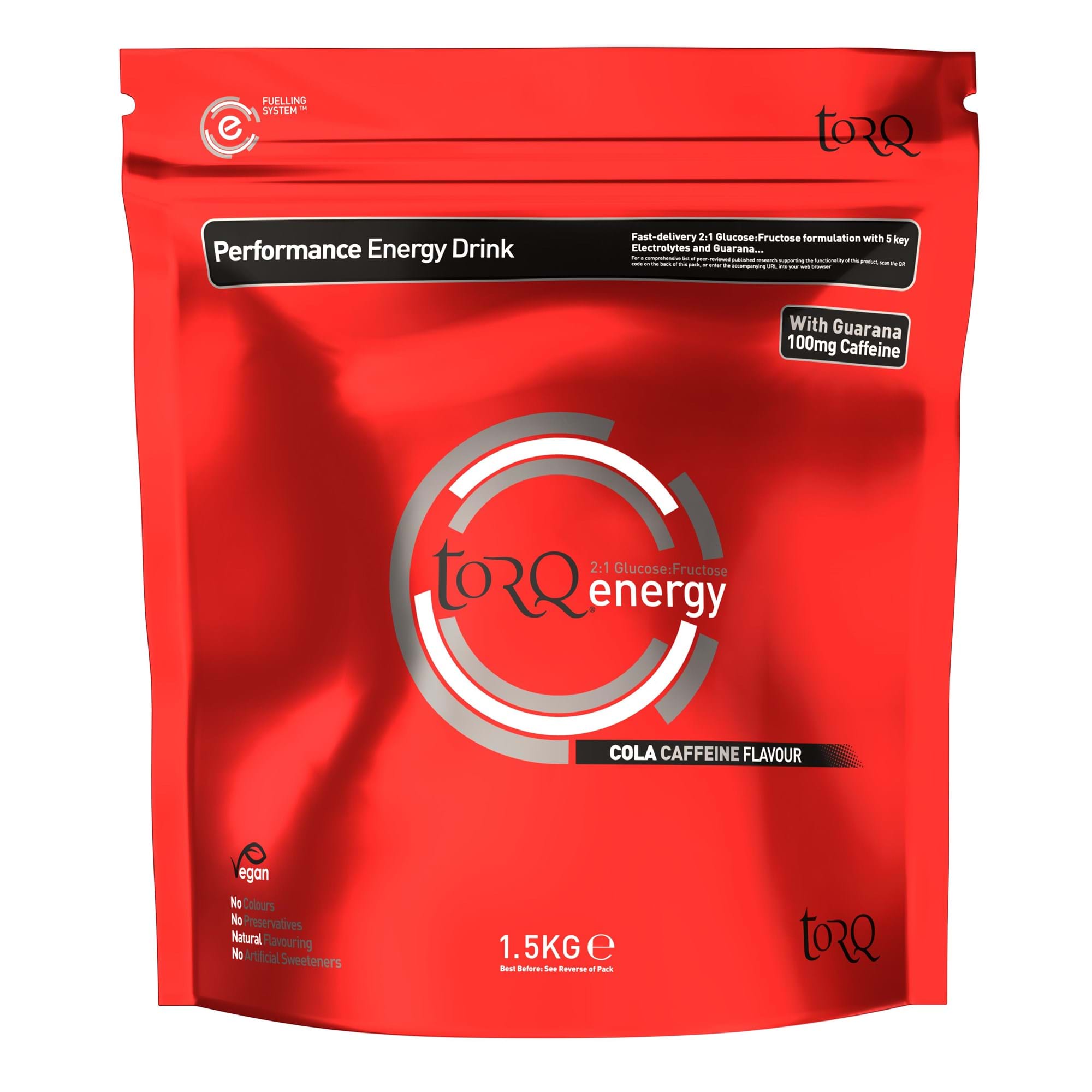 TORQ Energy Caffeine Drink (1 x 1.5kg) | Power2Cycle COLA