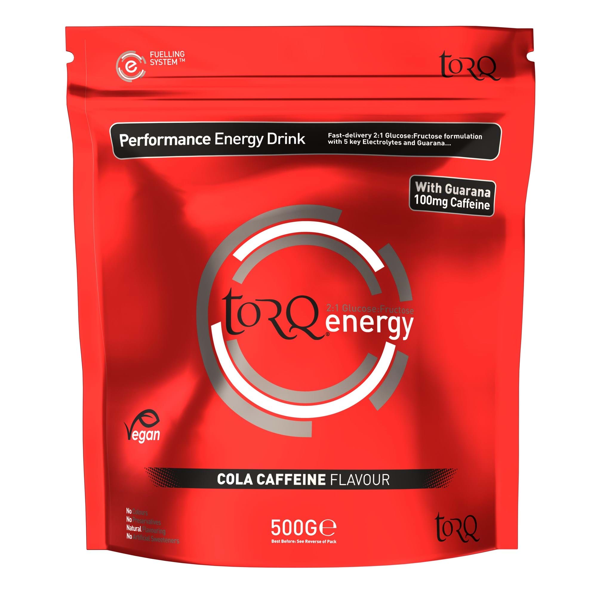 TORQ Energy Caffeine Drink (1 x 500g) | Power2Cycle COLA