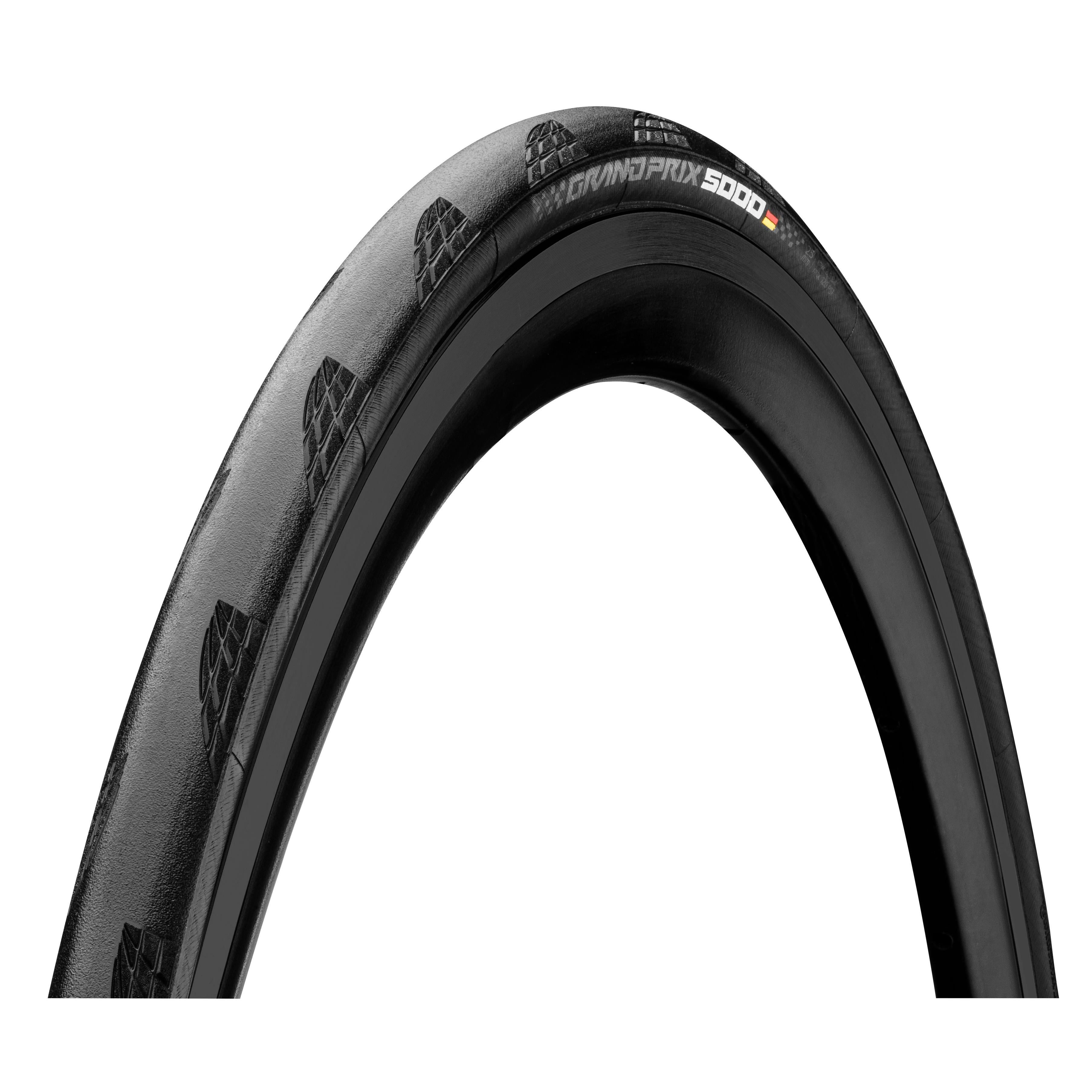 Continental Grand Prix 5000 All | Power2CycleSeason Tubele | Power2Cycle Ready Foldable Reflex Tyre 2022 | Power2Cycle BLACK/BLACK