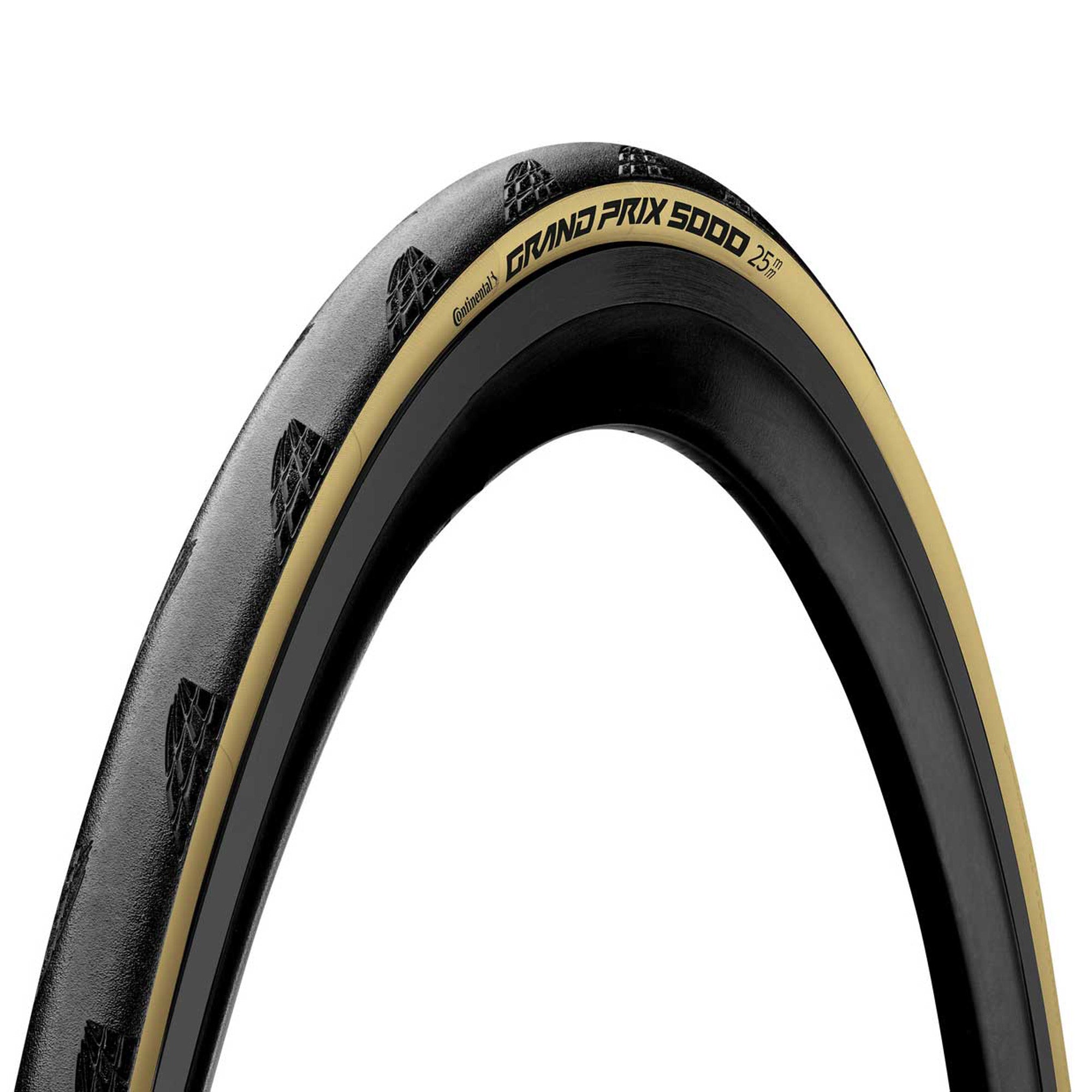 Continental Grand Prix 5000 Tyre | Power2Cycle Foldable Blackchili Compound 2021 | Power2Cycle BLACK/CREAM