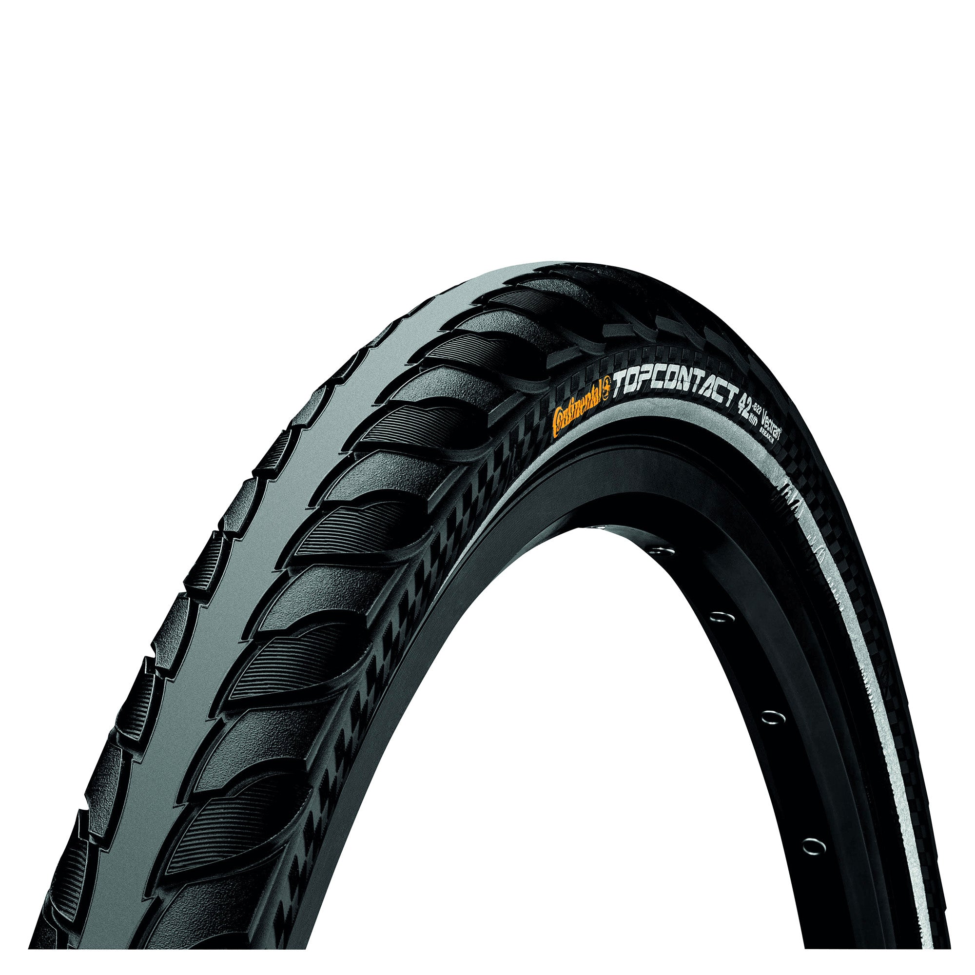 Continental Top CONTACT II Reflex Tyre | Power2Cycle Foldable | Power2Cycle BLACK/BLACK REFLEX 700X35C