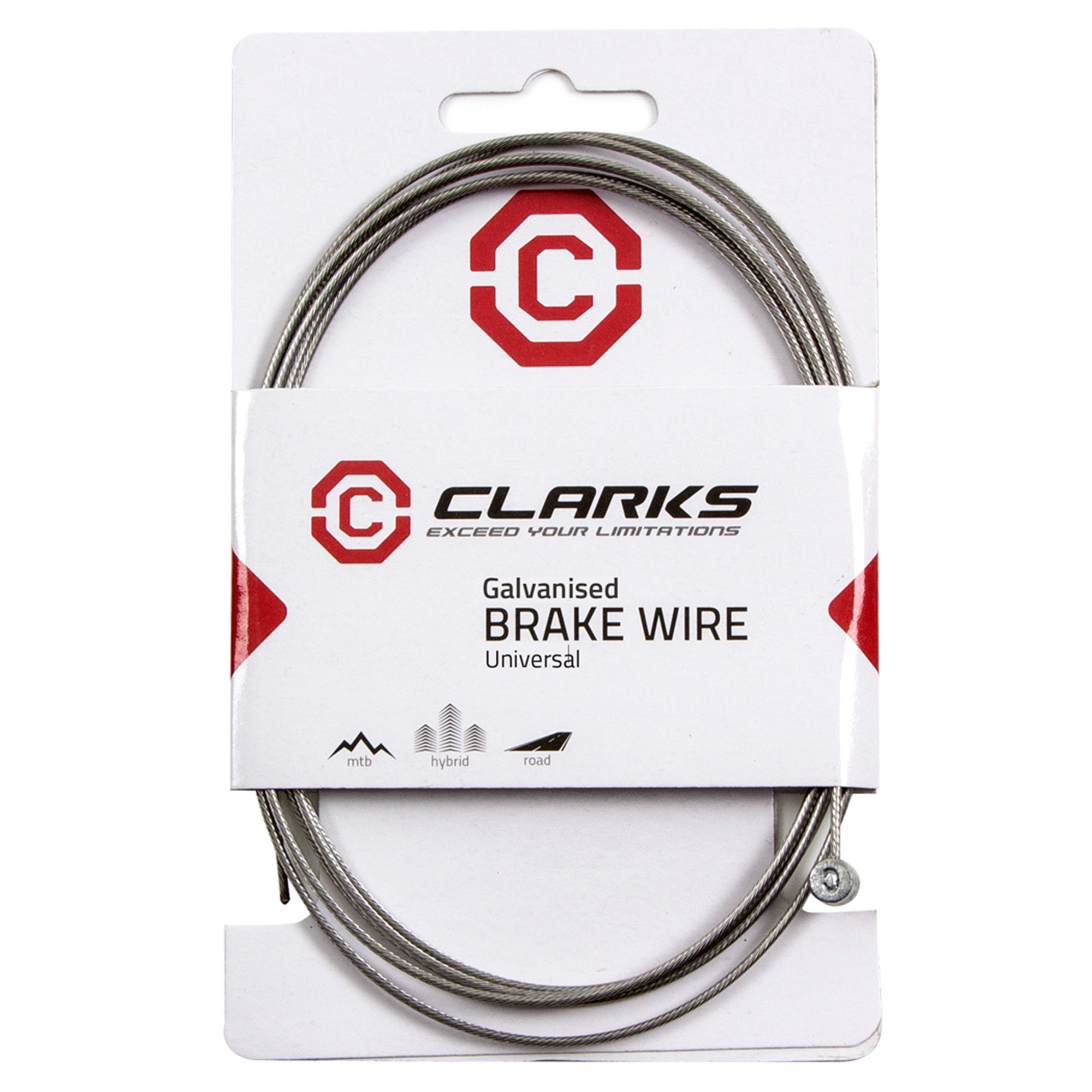 Clarks Universal Galvanised Inner Brake Wire L2000mm Fits All Major Systems | Power2Cycle
