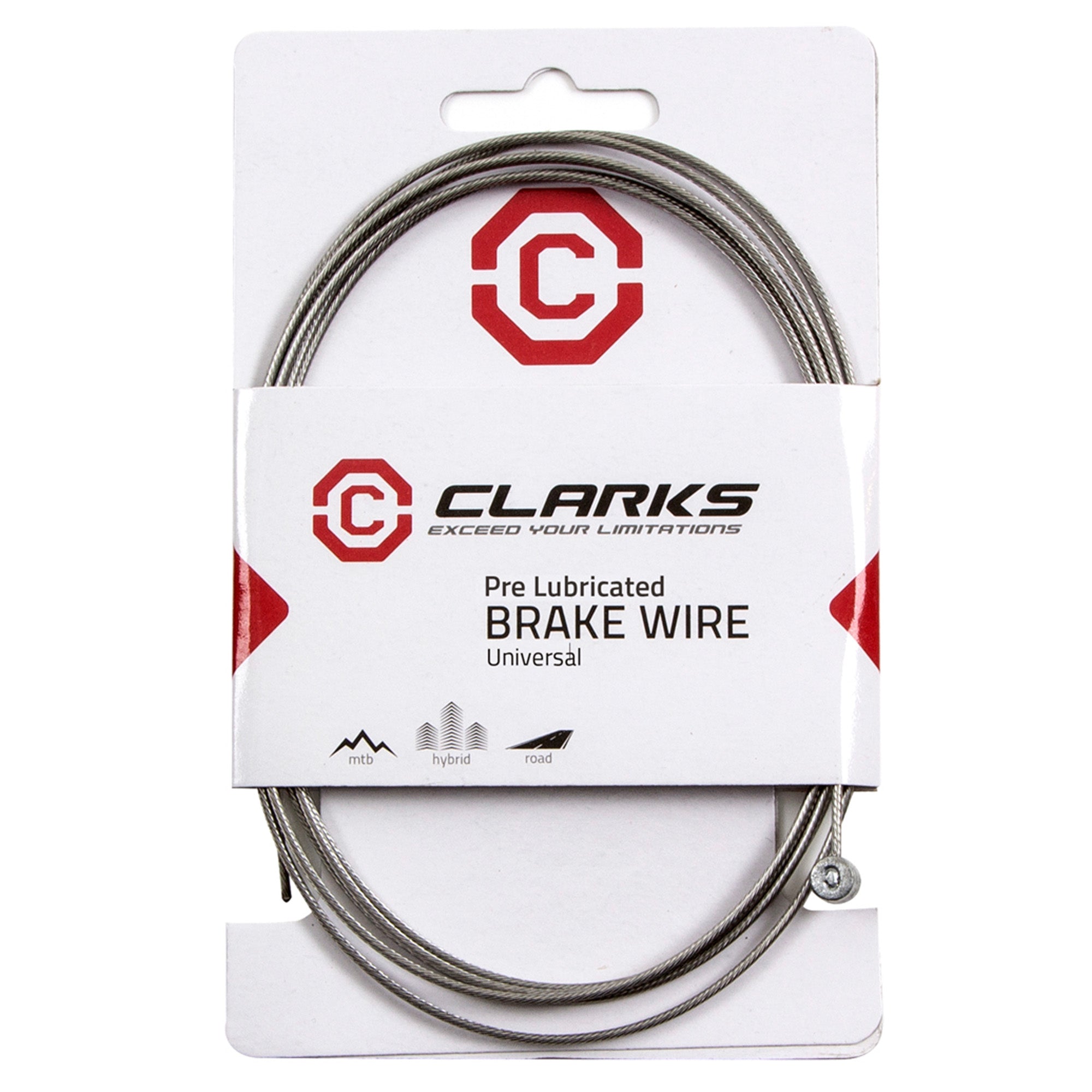 Clarks MTB Pre | Power2CycleLube Inner Brake Wire Pear Nipple L2100mm Fits All Major Systems | Power2Cycle