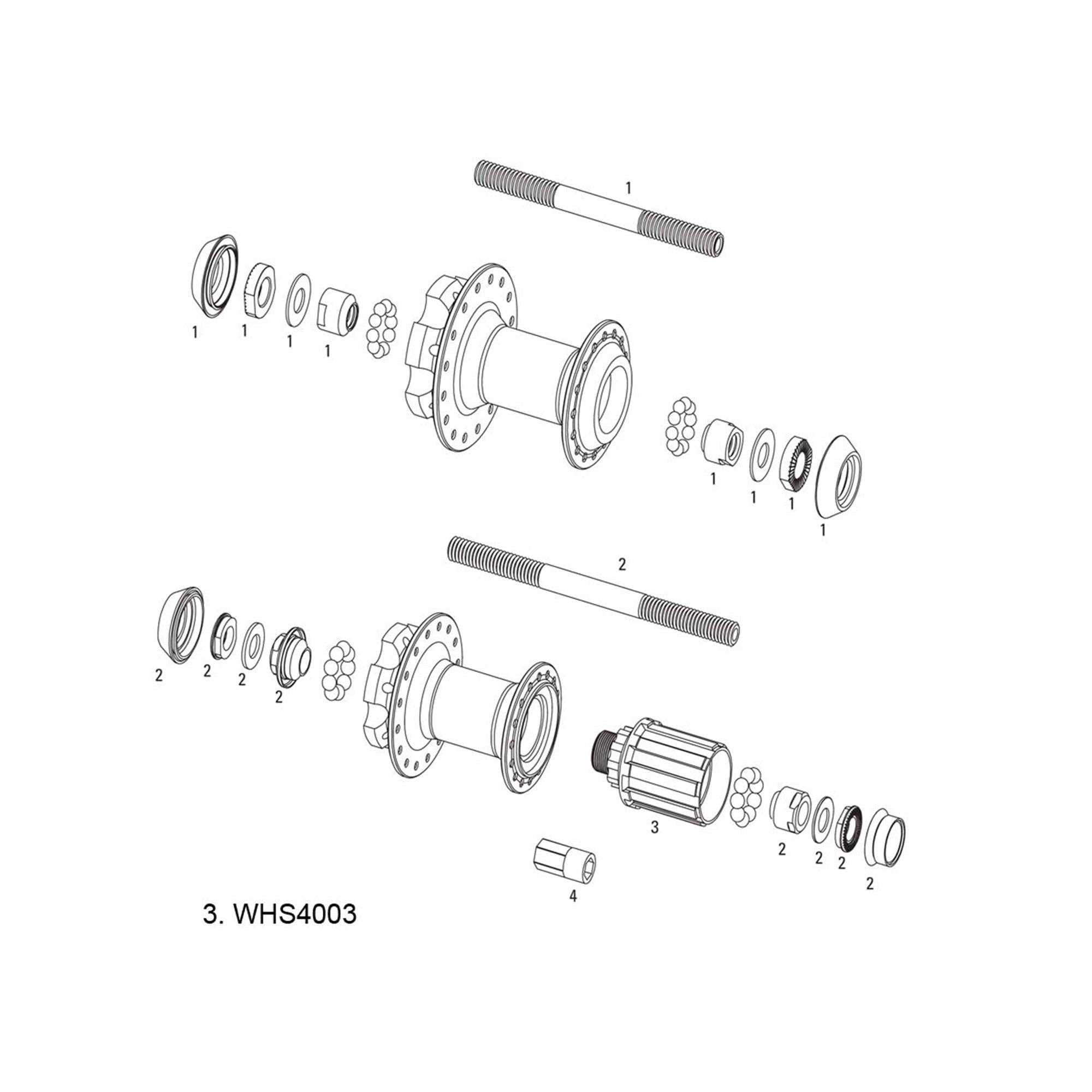 Sram Spare | Power2Cycle Wheel Spare Parts Kit Freehub Body, MTH 406 | Power2Cycle