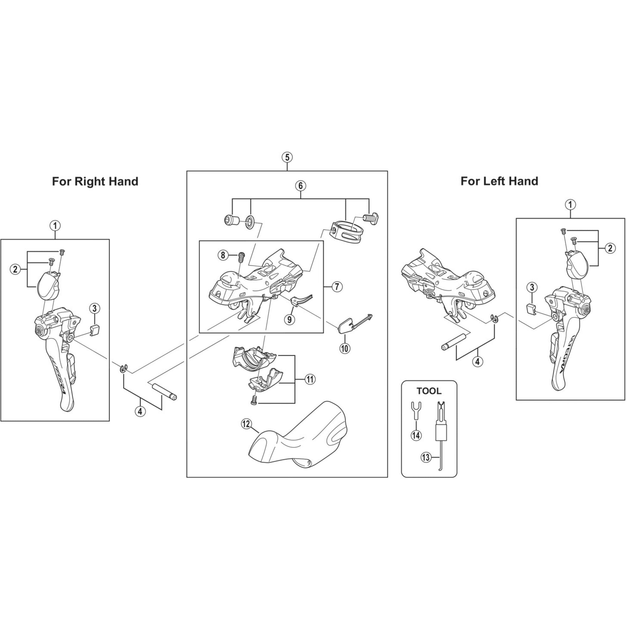 Shimano Spares 6800 clamp band unit (23.8 mm | Power2Cycle24.2 mm)