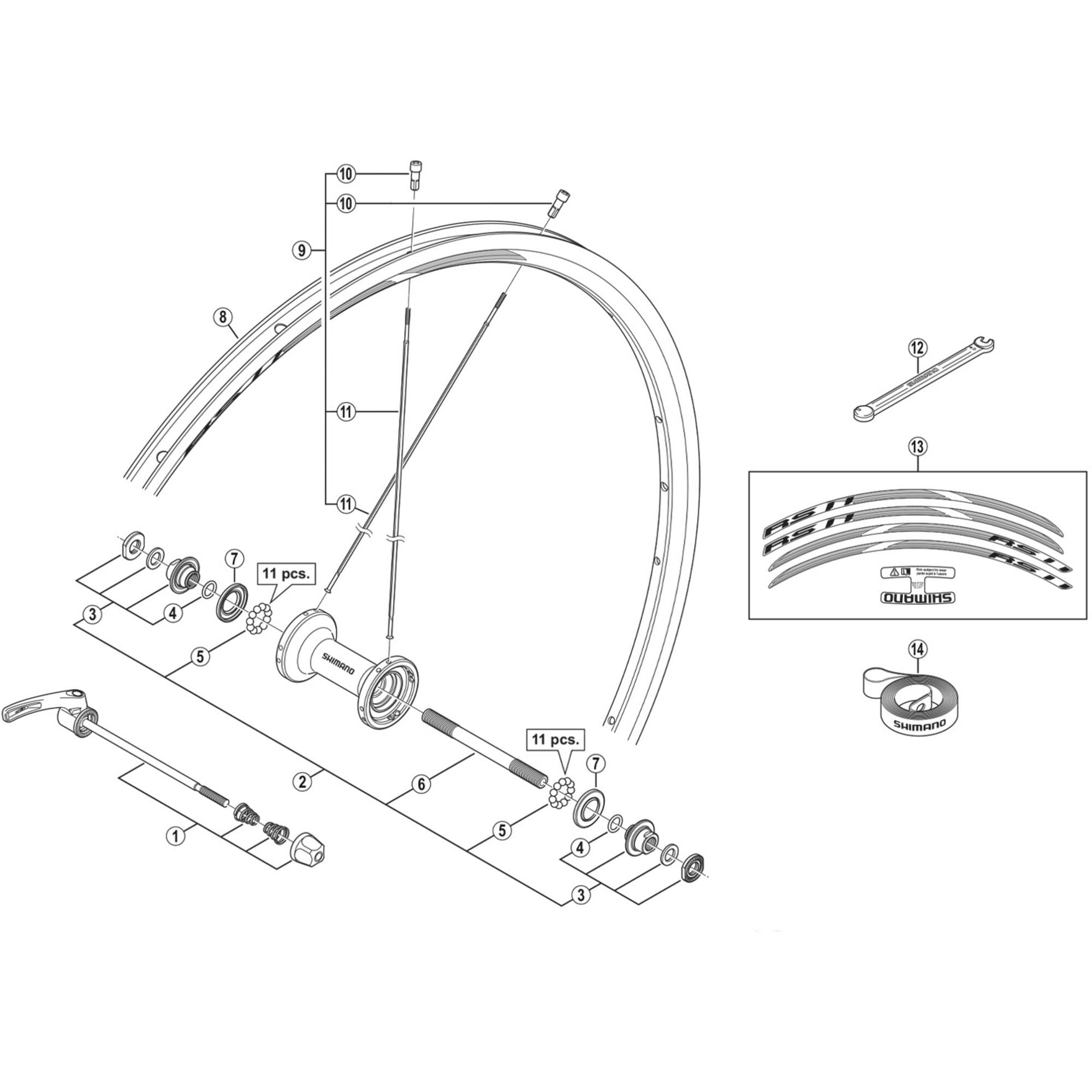 Shimano Spares F spoke 282 mm