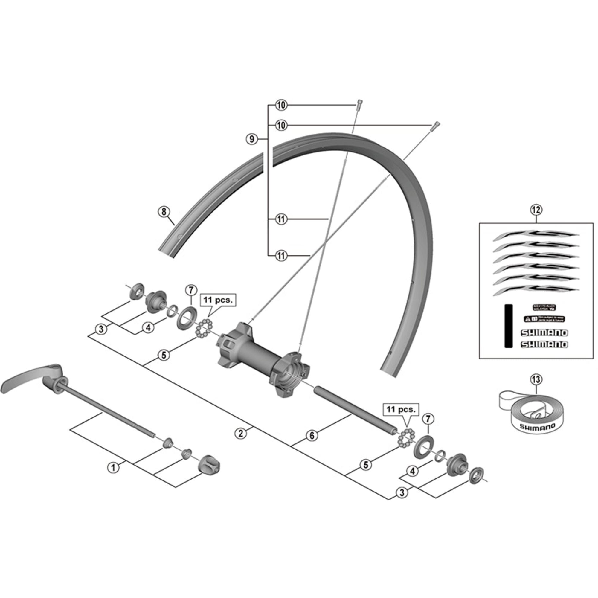 Shimano Spares F spoke, 282 mm