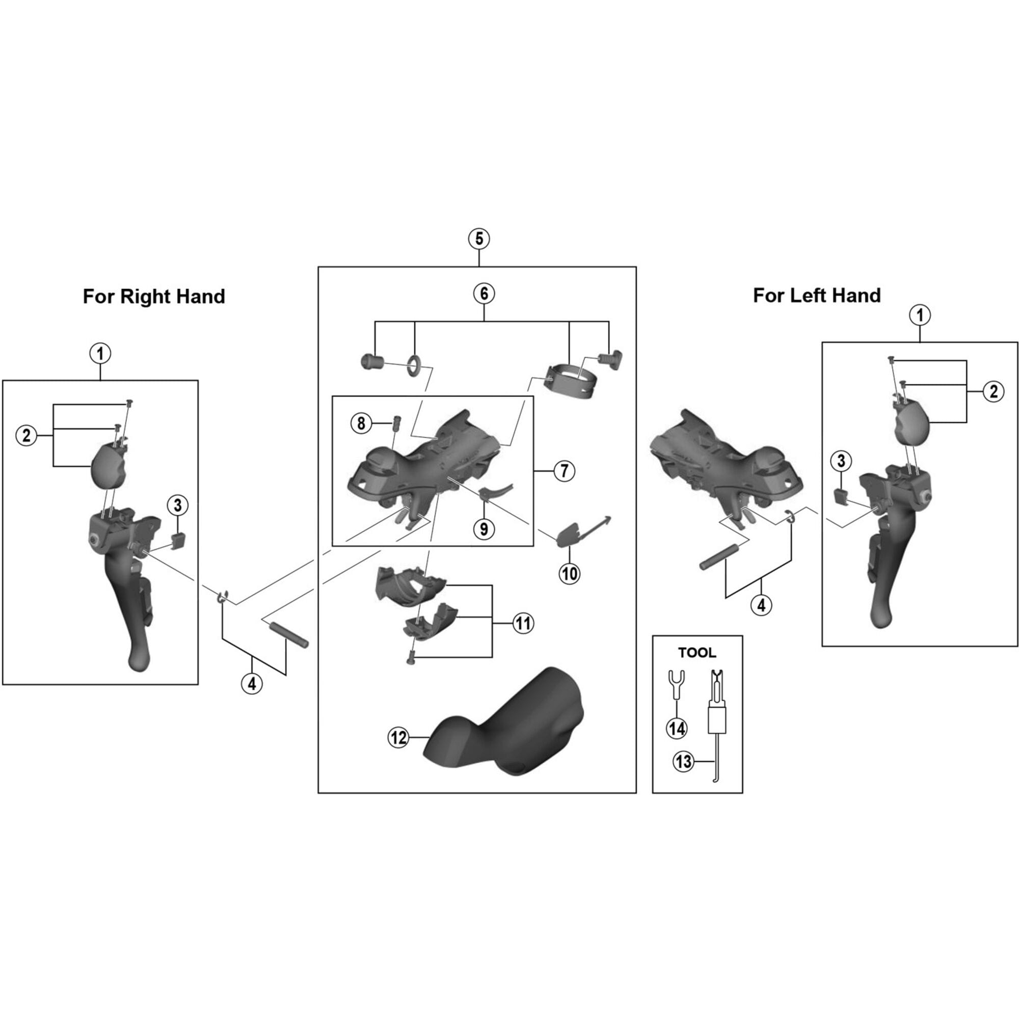 Shimano Spares 5800 left hand bracket