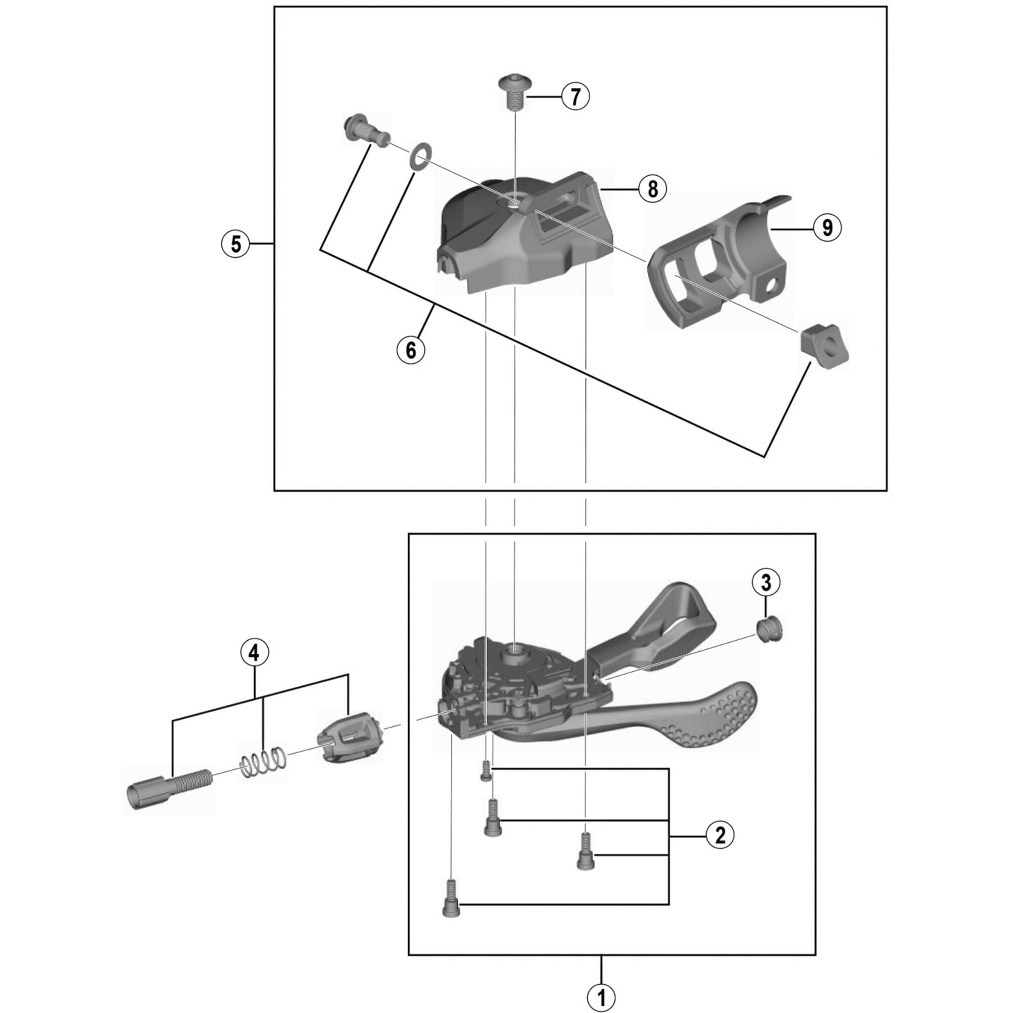 Shimano Spares I left hand bracket