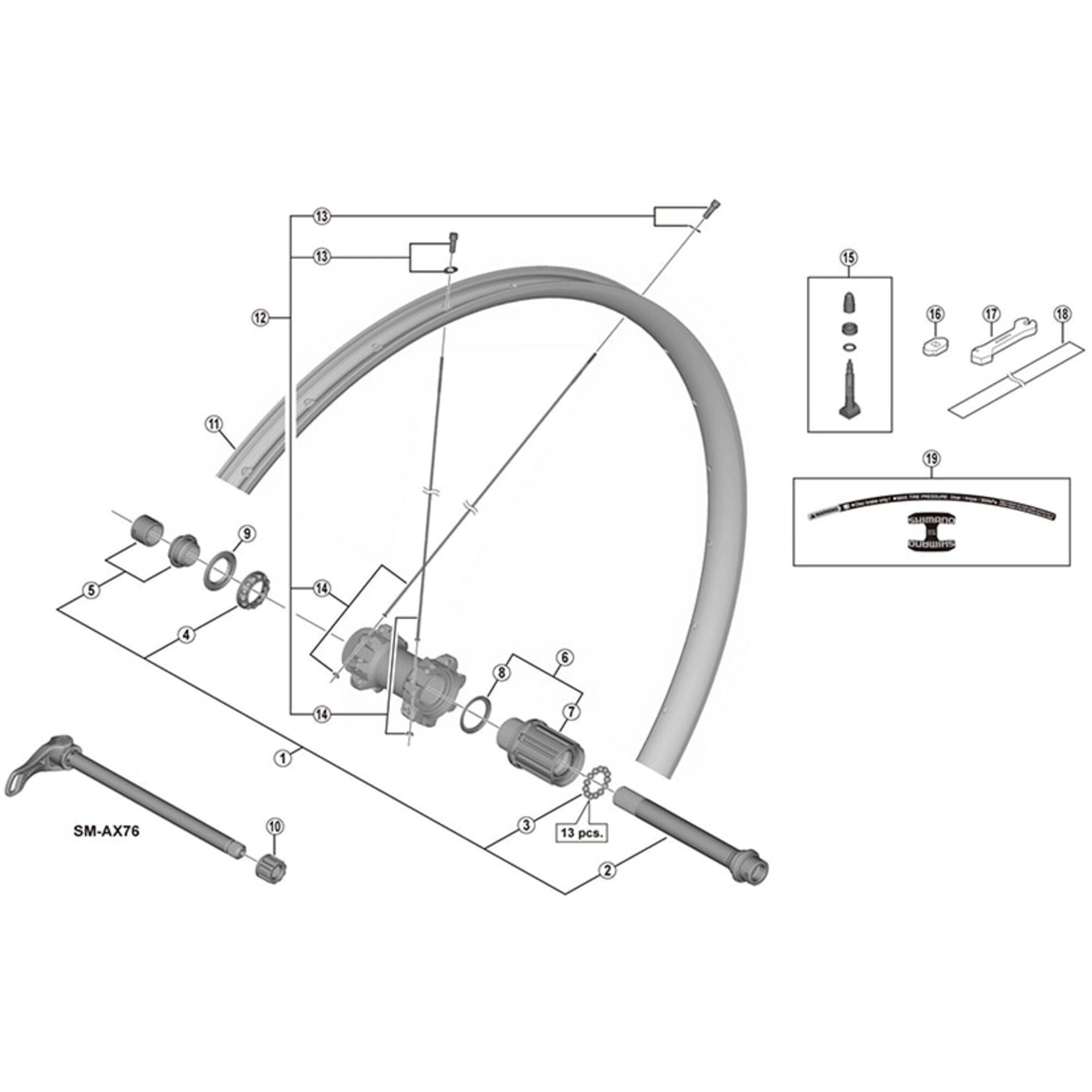 Shimano Spares 29er spoke 300 mm