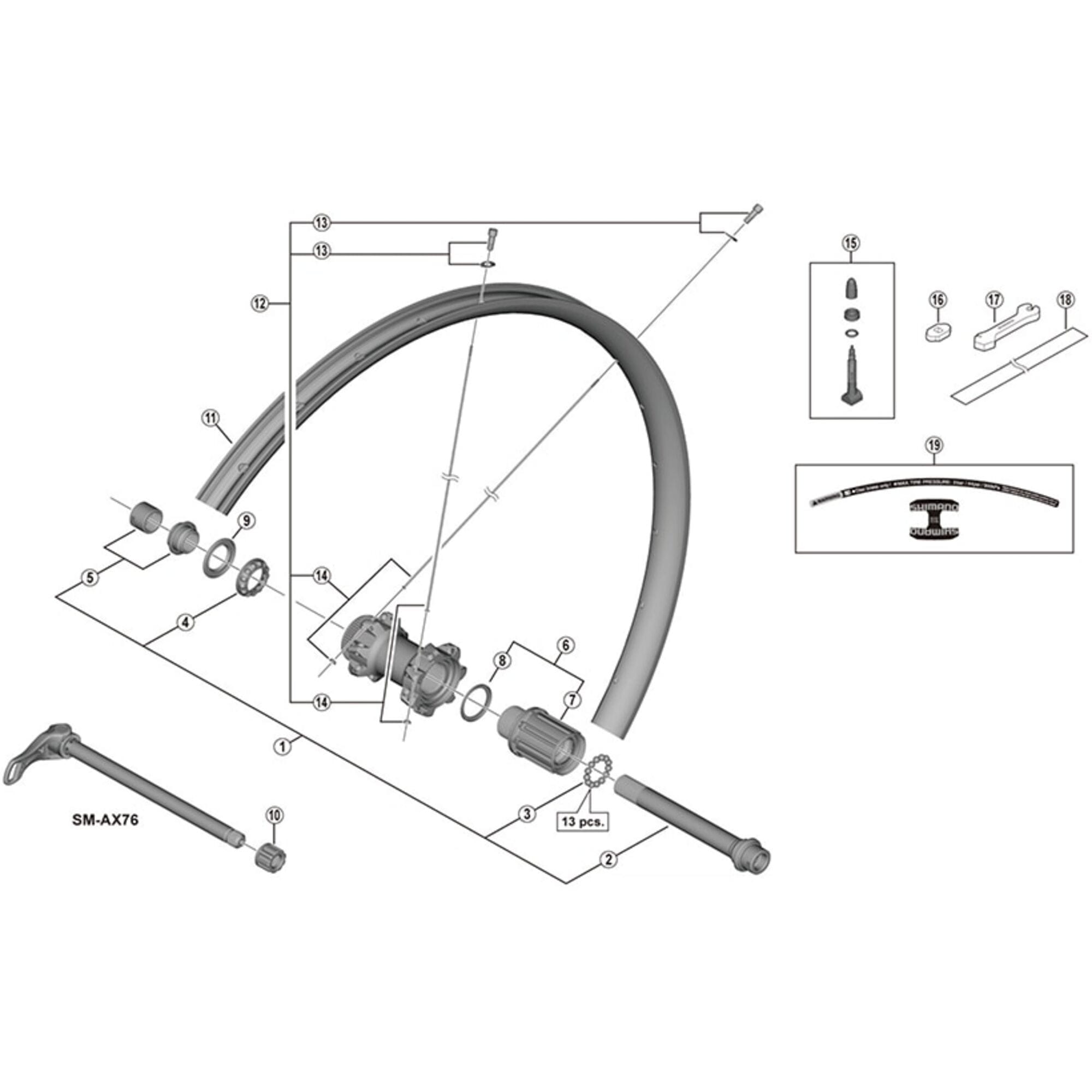 Shimano Spares TL275 spoke 281.5 mm