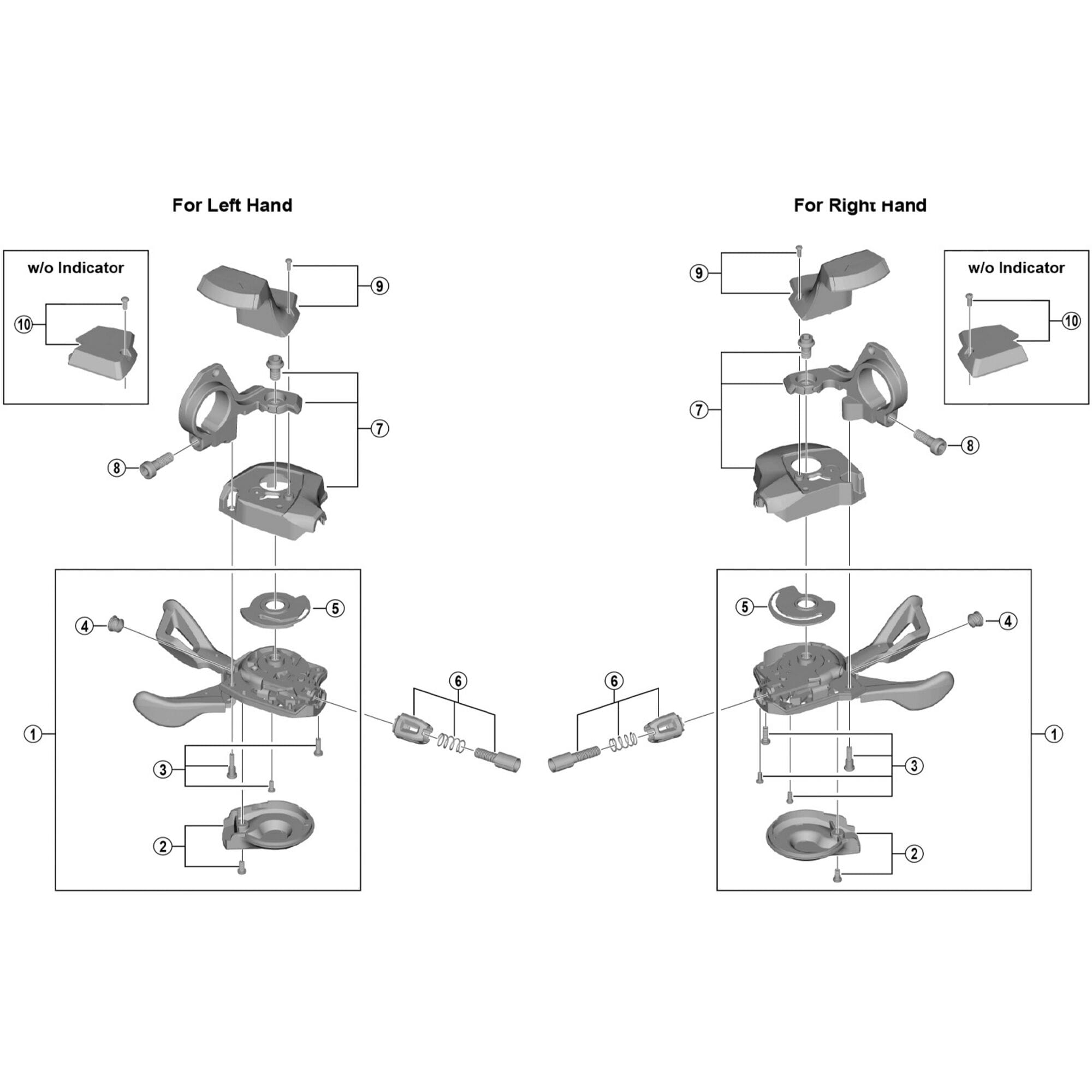Shimano Spares 11 right hand base cover unit without indicator type