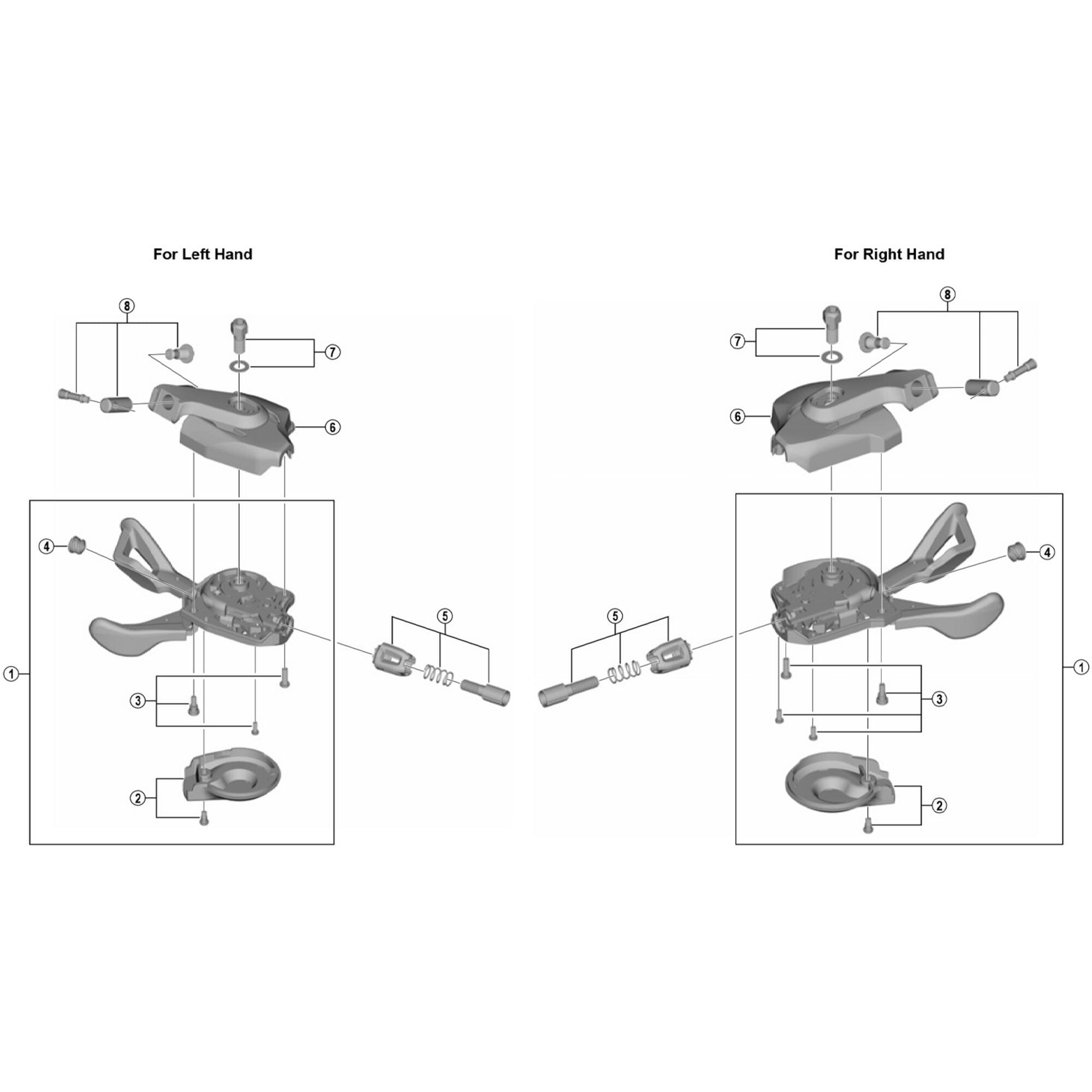 Shimano Spares I 11 | Power2Cyclespeed right hand bracket unit